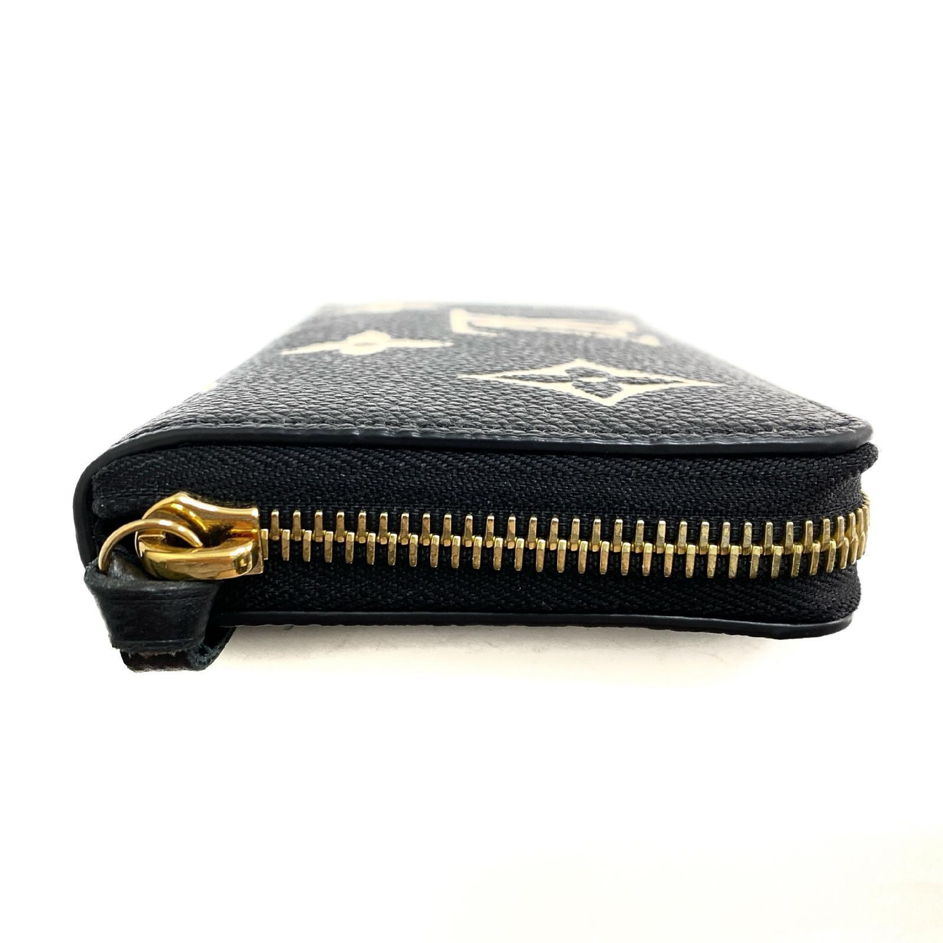 【*Shipped from: Hong Kong*】LOUIS VUITTON Black Calfskin Monogram Empreinte Zippy Wallet Long Wallet M80481 Wallet — view 5