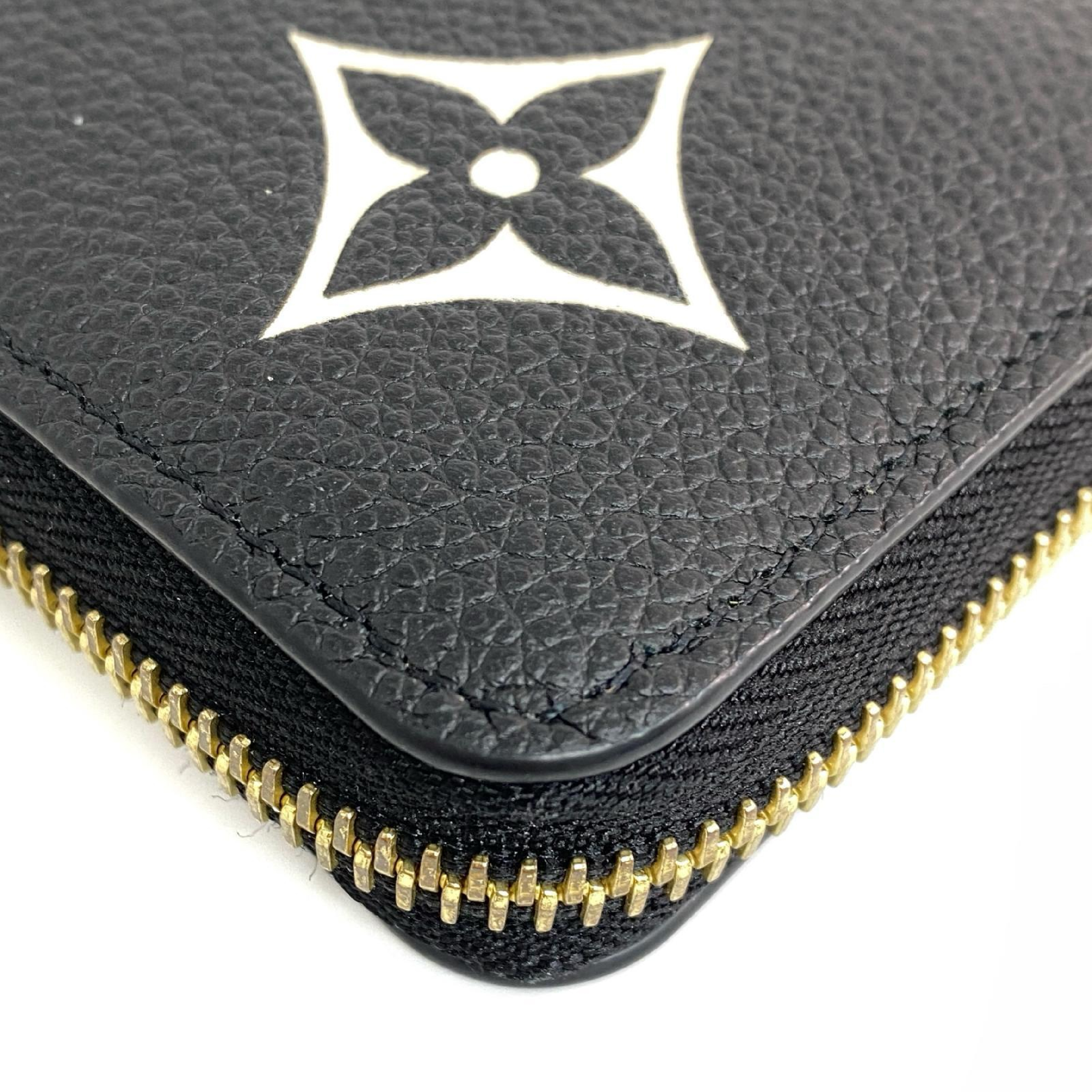 【*Shipped from: Hong Kong*】LOUIS VUITTON Black Calfskin Monogram Empreinte Zippy Wallet Long Wallet M80481 Wallet — view 7