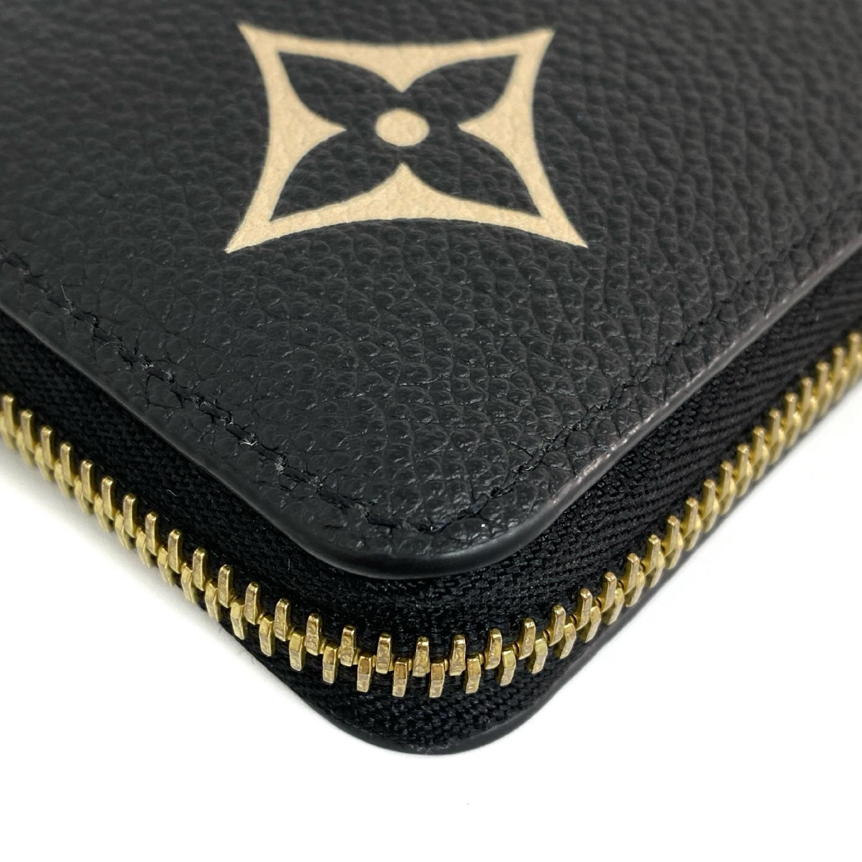 【*Shipped from: Hong Kong*】LOUIS VUITTON Black Calfskin Monogram Empreinte Zippy Wallet Long Wallet M80481 Wallet — view 8