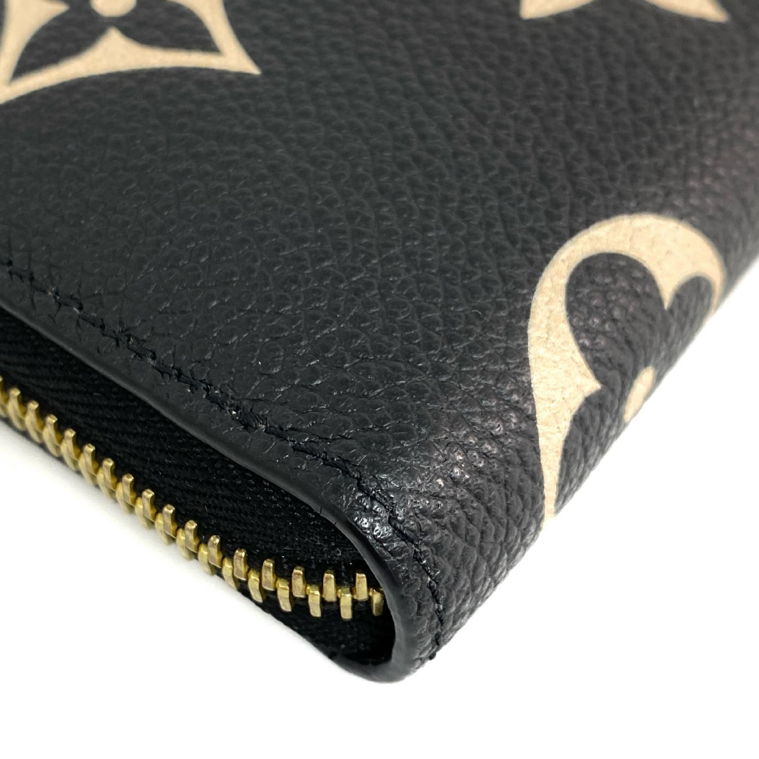 【*Shipped from: Hong Kong*】LOUIS VUITTON Black Calfskin Monogram Empreinte Zippy Wallet Long Wallet M80481 Wallet — view 9