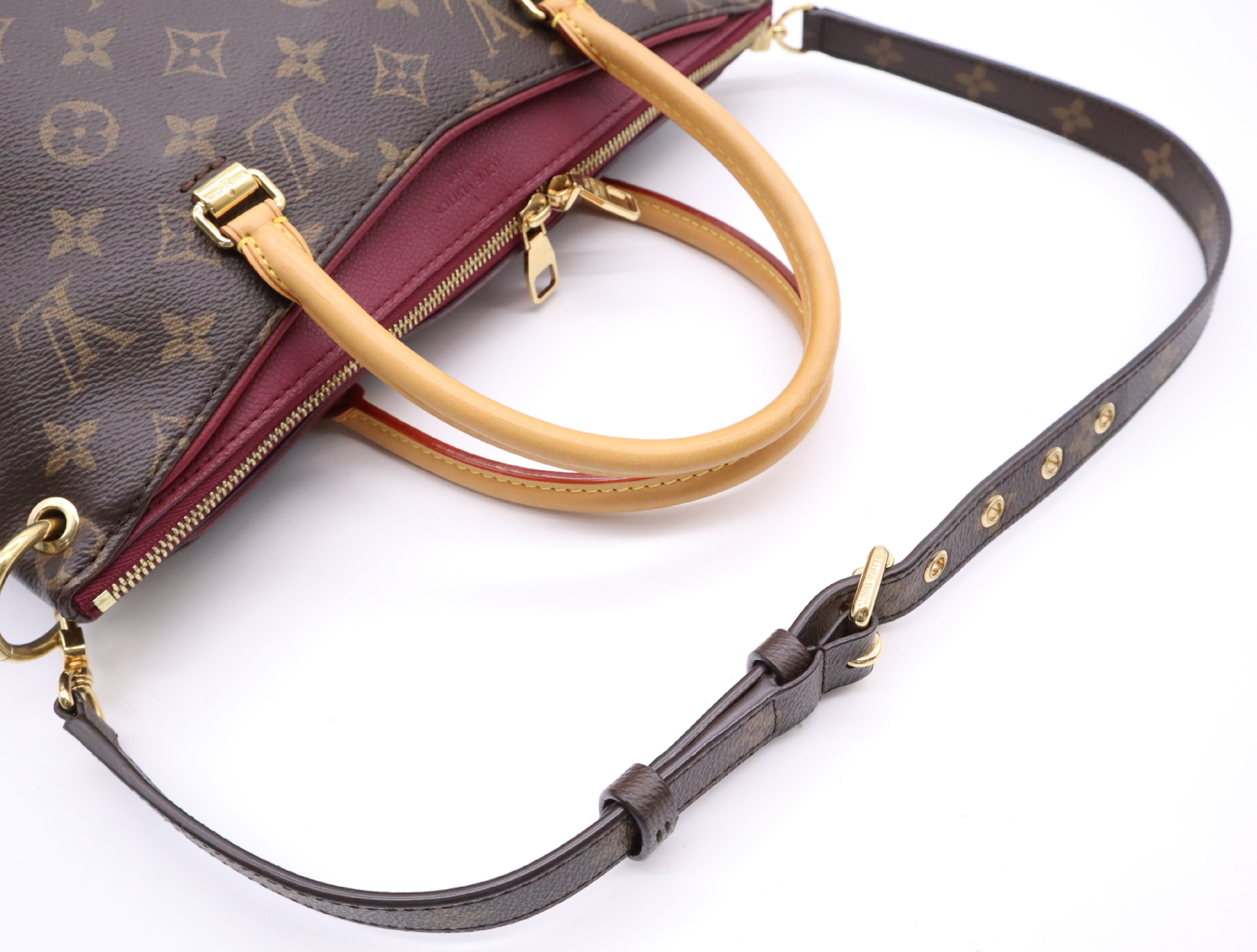 M40906 Monogram Pallas Aurore Handbag with Shoulder Strap — view 12