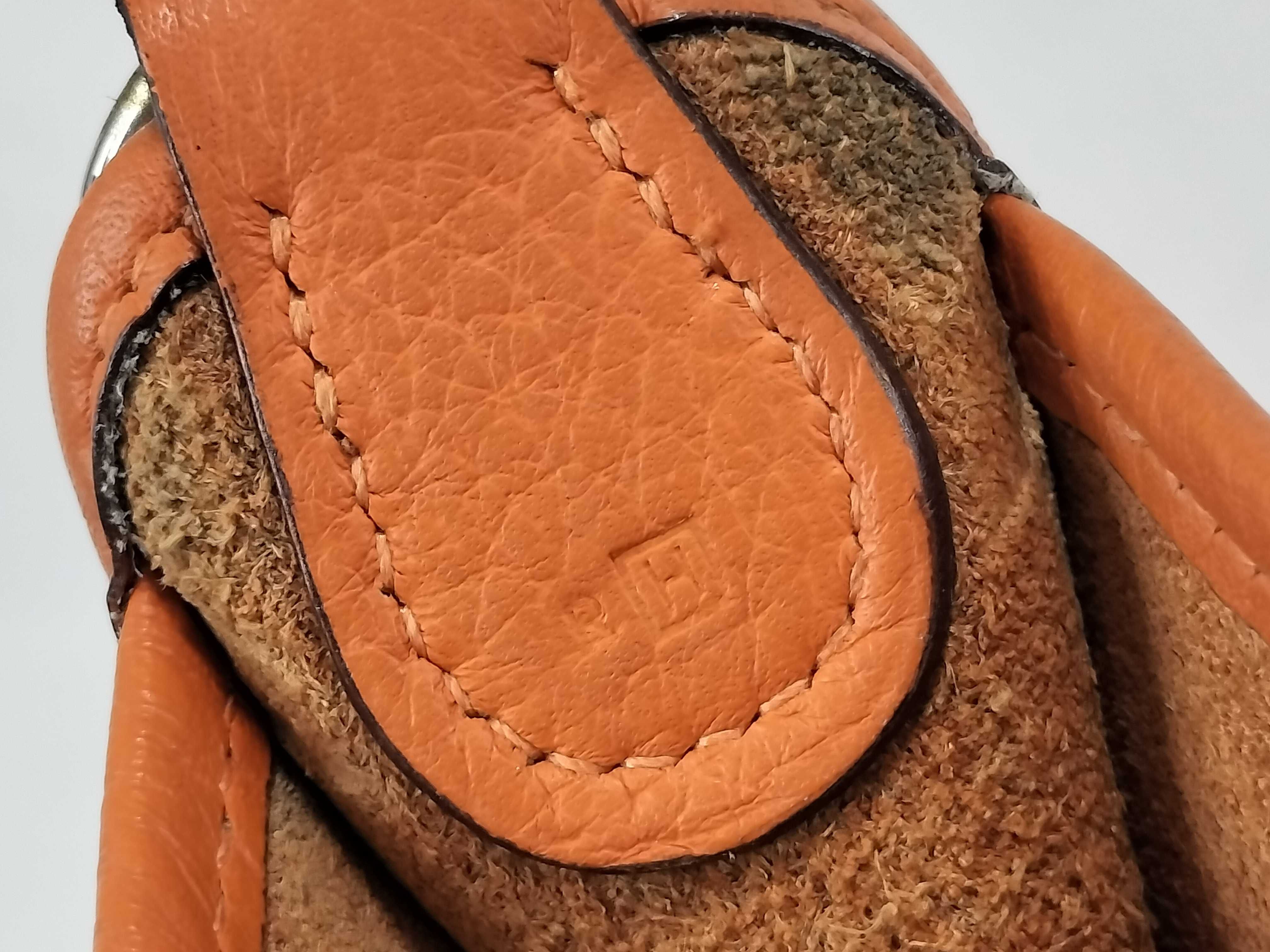 PH- Vespa TPM Veau Epsom Orange Silver Hardware Square H (2004) Shoulder Bag — view 11