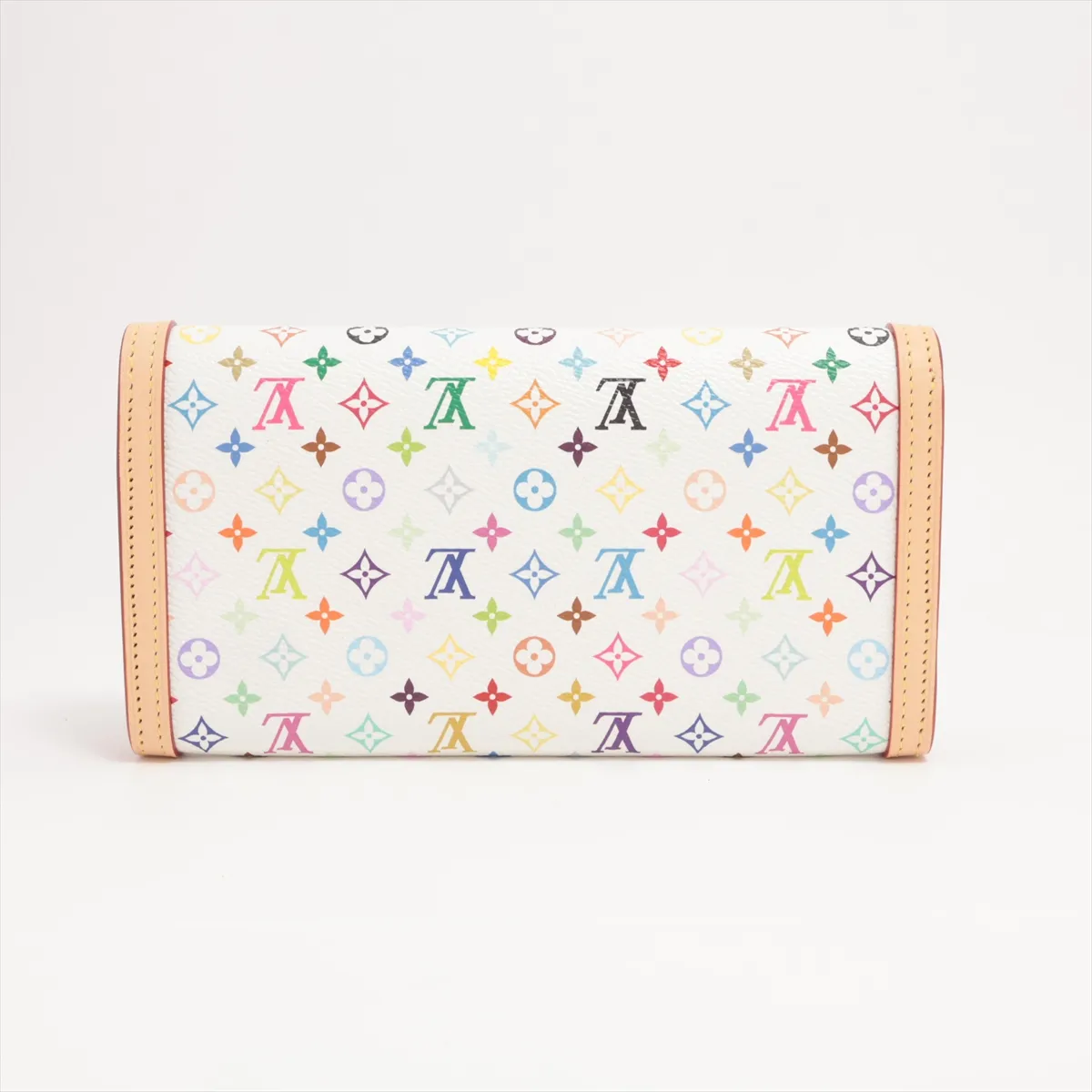 LV×TM Multicolor Portefeuille Sara NM M13397 Bronze Long Wallet RFID Reactive — view 2