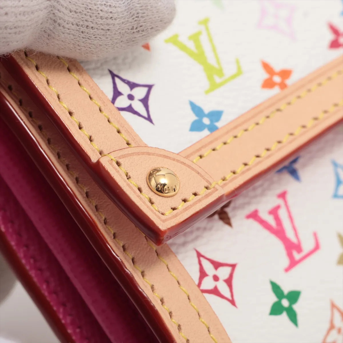 LV×TM Multicolor Portefeuille Sara NM M13397 Bronze Long Wallet RFID Reactive — view 12