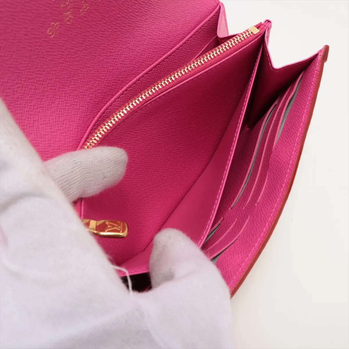 LV×TM Multicolor Portefeuille Sara NM M13397 Bronze Long Wallet RFID Reactive — view 6