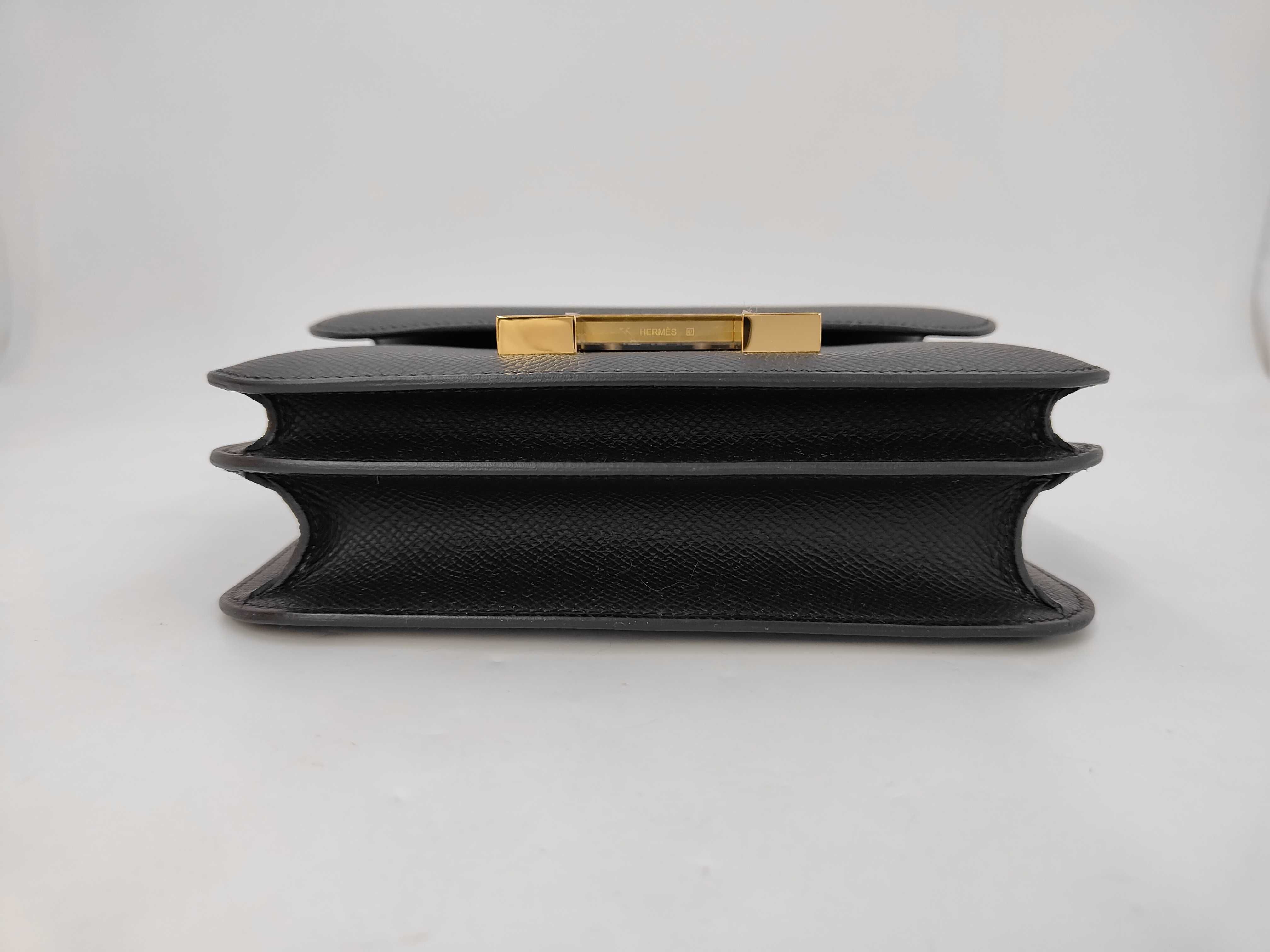 Constance Mini Epsom Black Gold Hardware G Stamp Shoulder Bag — view 6