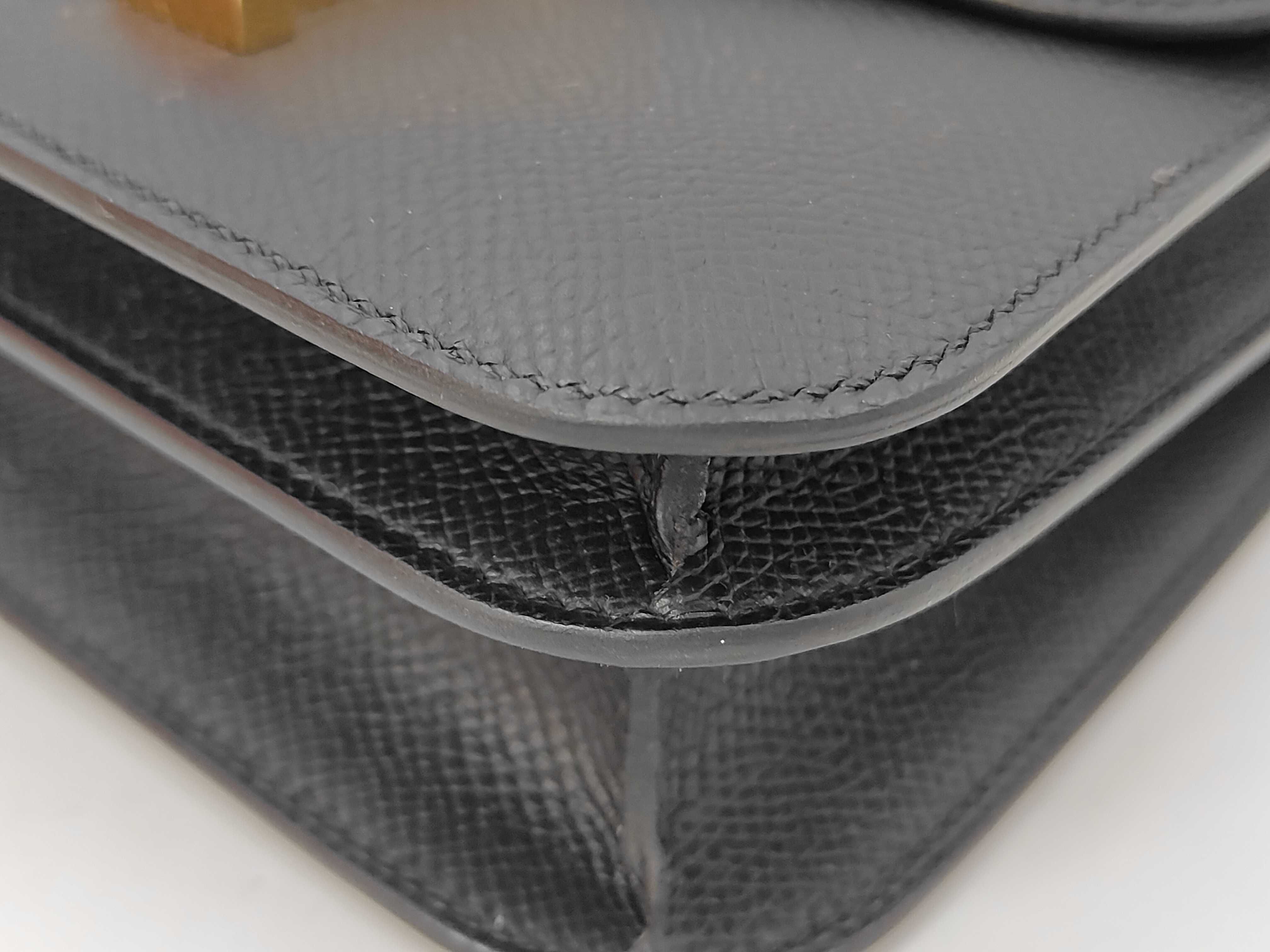 Constance Mini Epsom Black Gold Hardware G Stamp Shoulder Bag — view 7