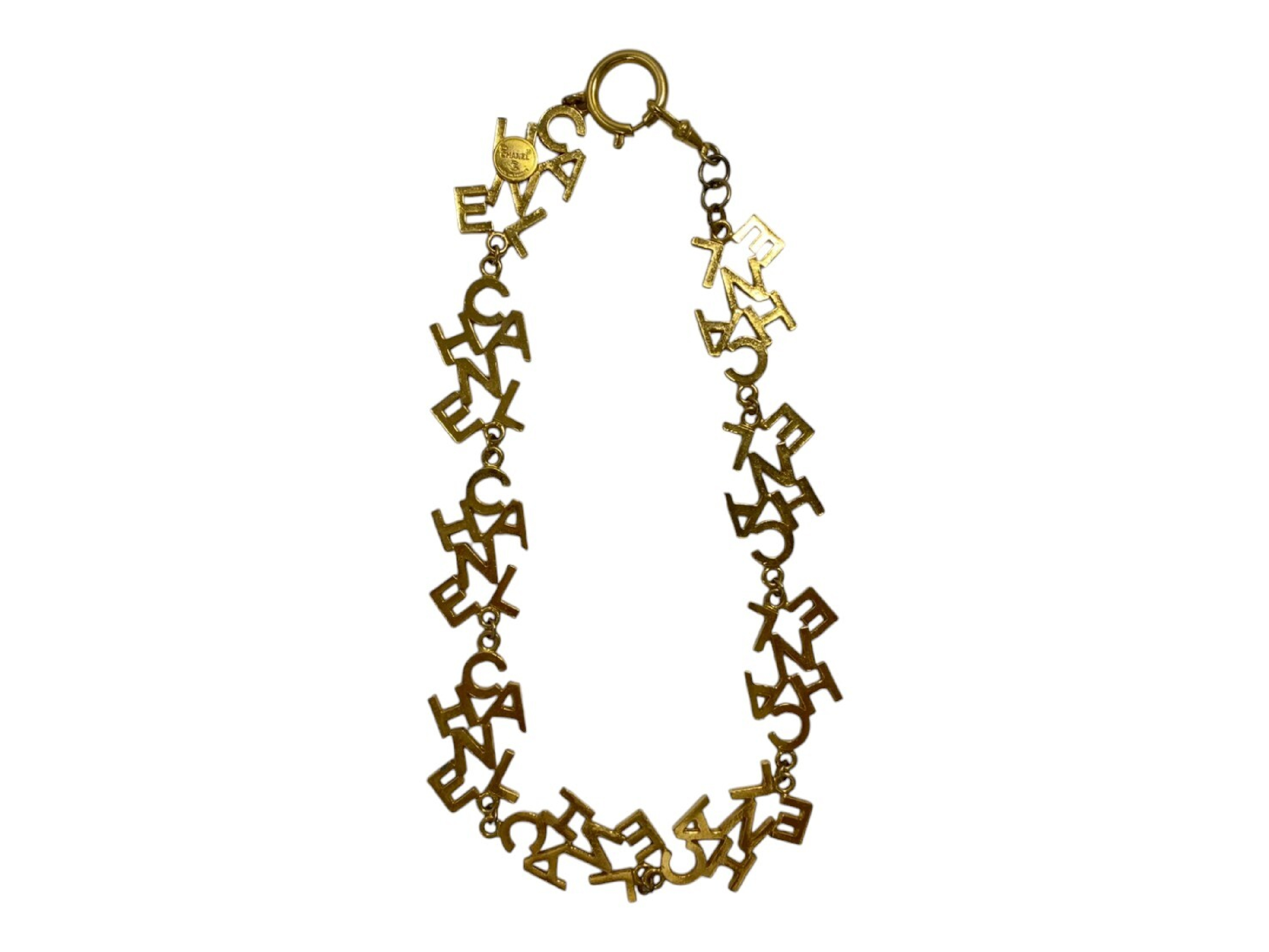 Vintage Alphabet Logo Choker Necklace — view 2