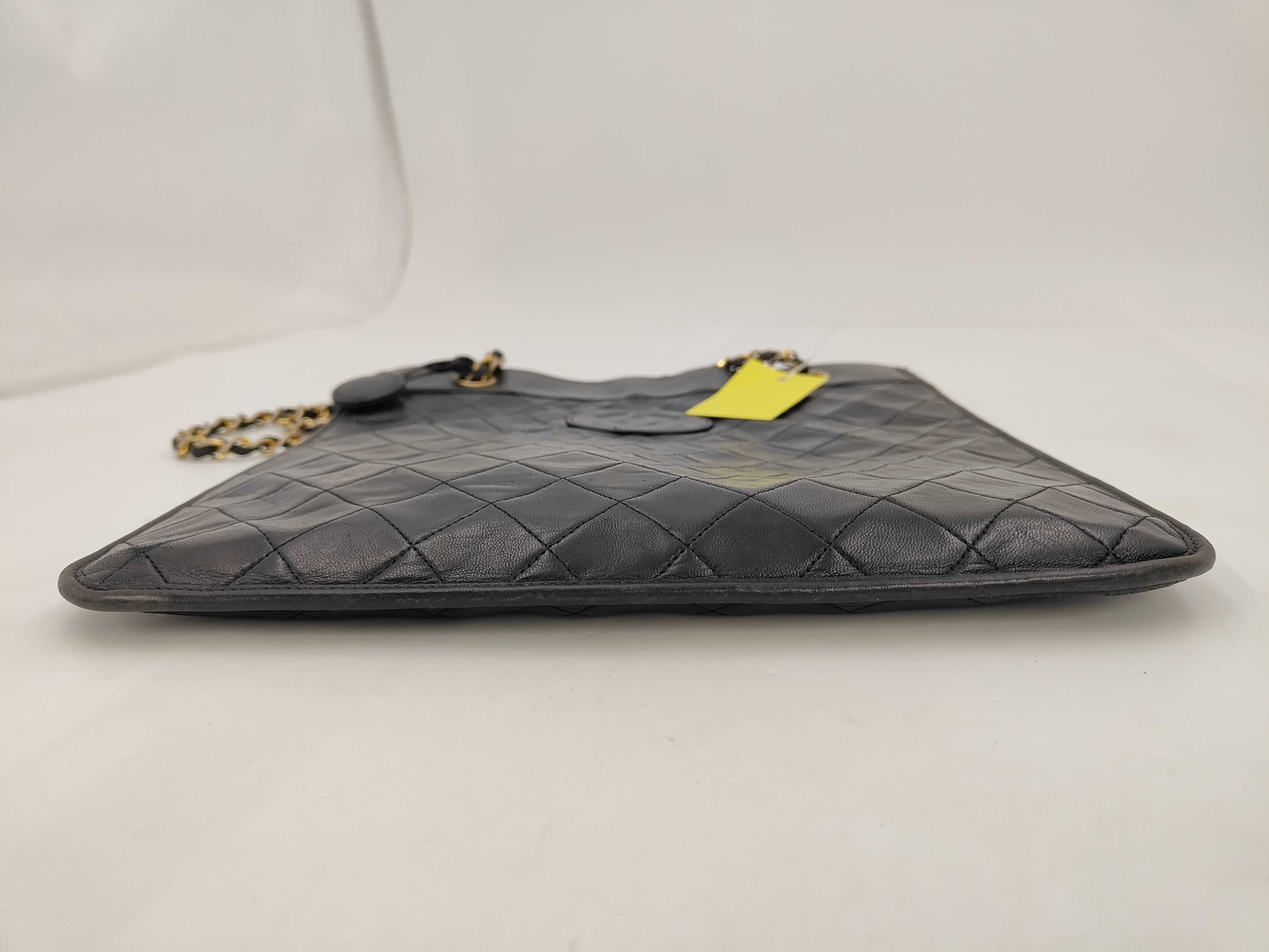 Lambskin Chain Tote Shoulder Bag — view 8