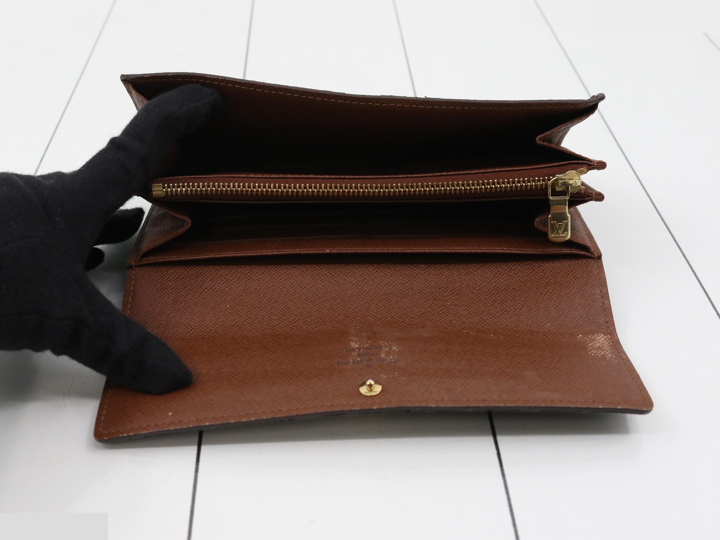 Monogram Portefeuille Sarah Bi-fold Long Wallet — view 4
