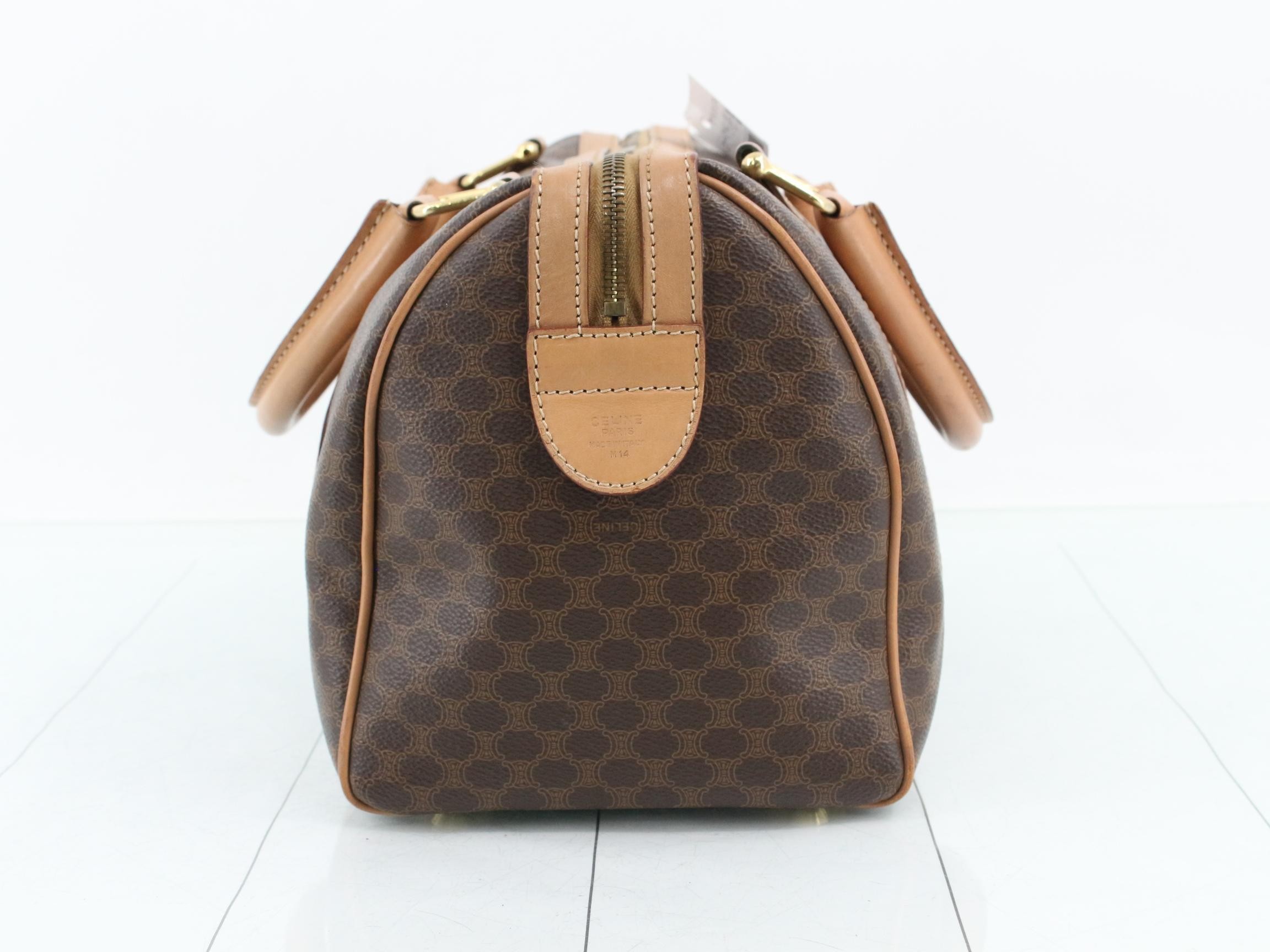 Macadam Logo Duffle Bag, Brown, 31 x 20 x 17 cm — view 3