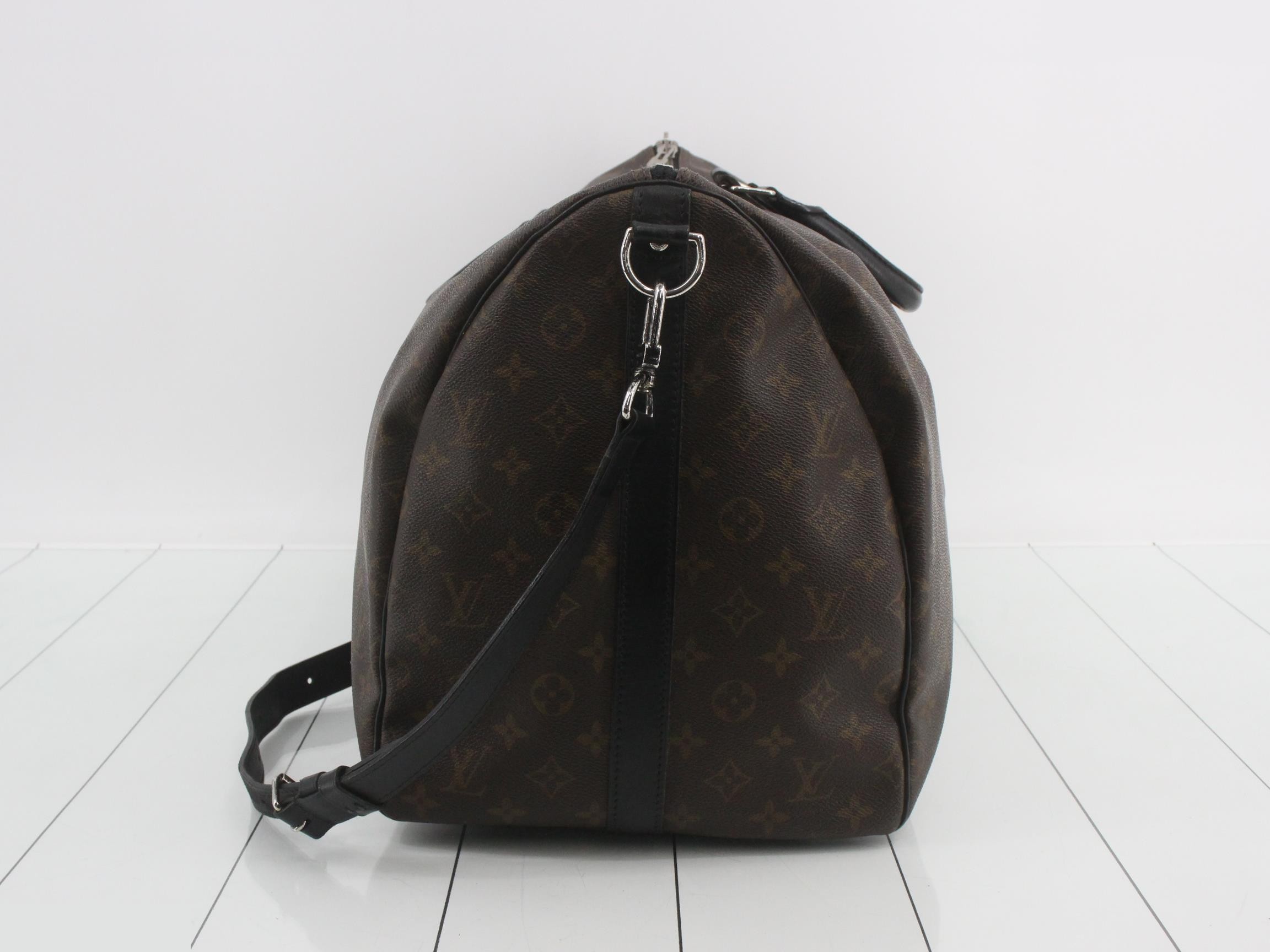 Monogram Macassar Keepall Bandoulière 55 — view 3