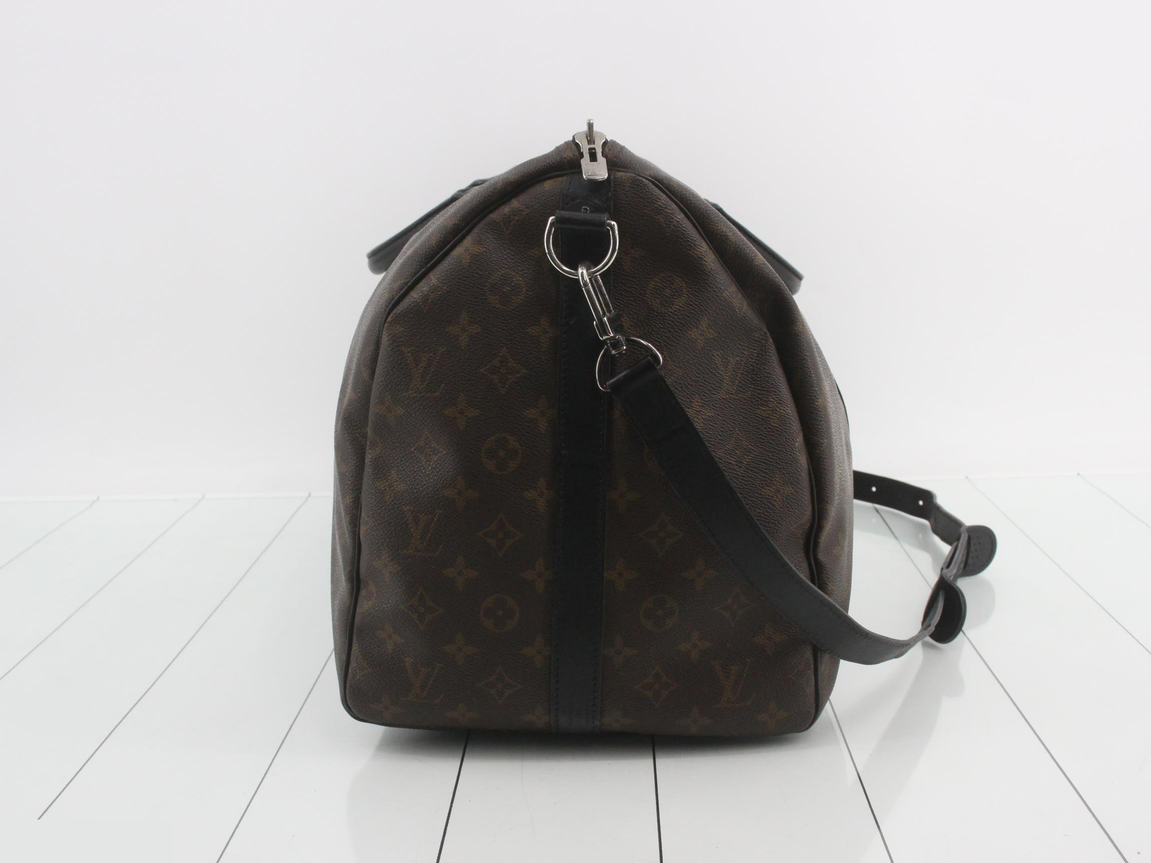 Monogram Macassar Keepall Bandoulière 55 — view 4