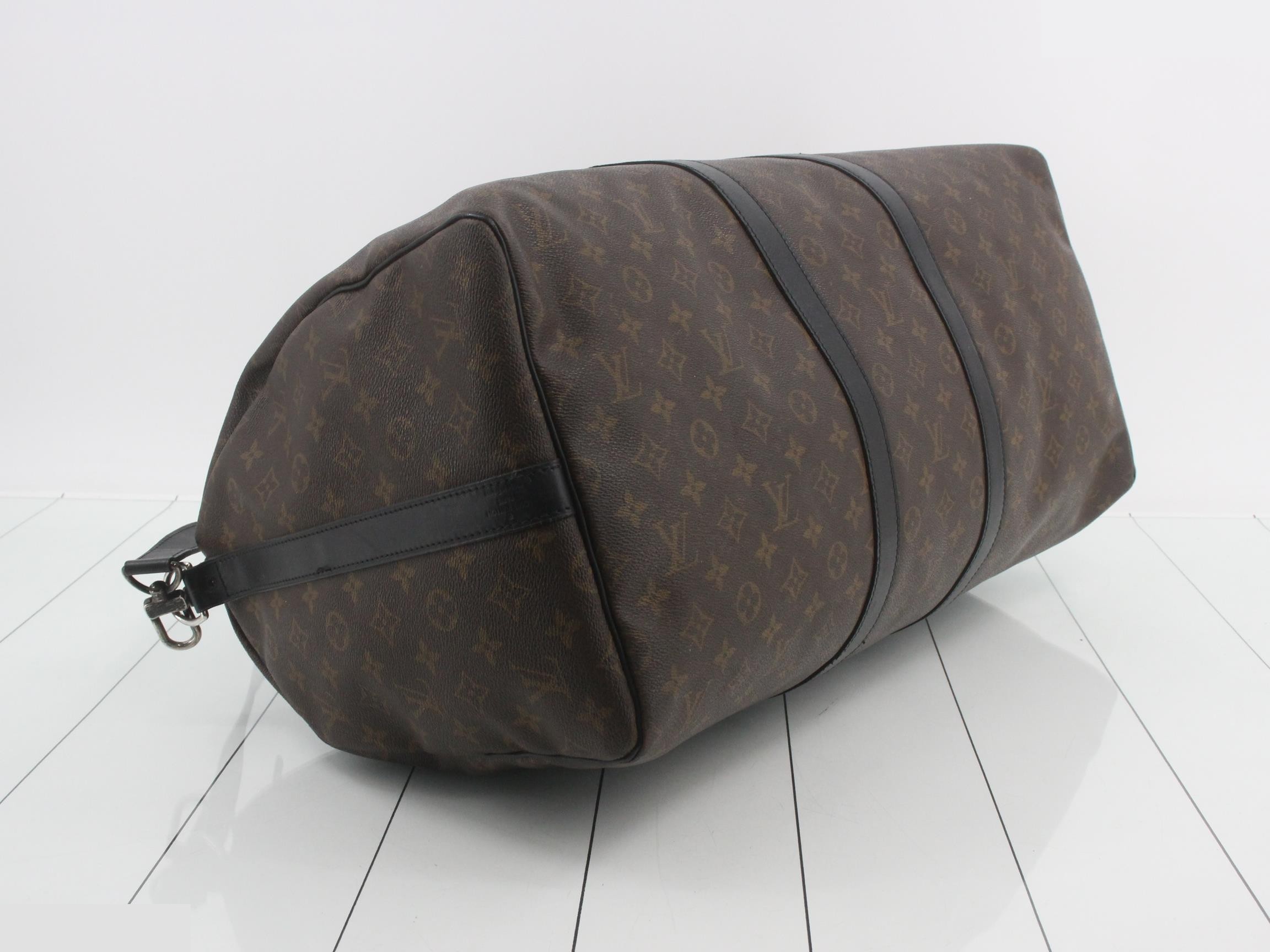 Monogram Macassar Keepall Bandoulière 55 — view 5
