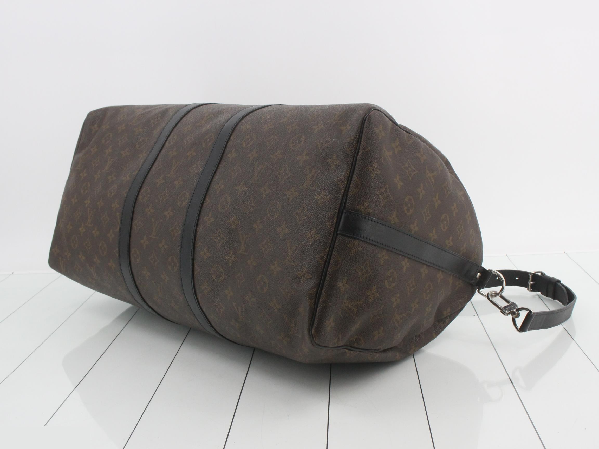 Monogram Macassar Keepall Bandoulière 55 — view 6