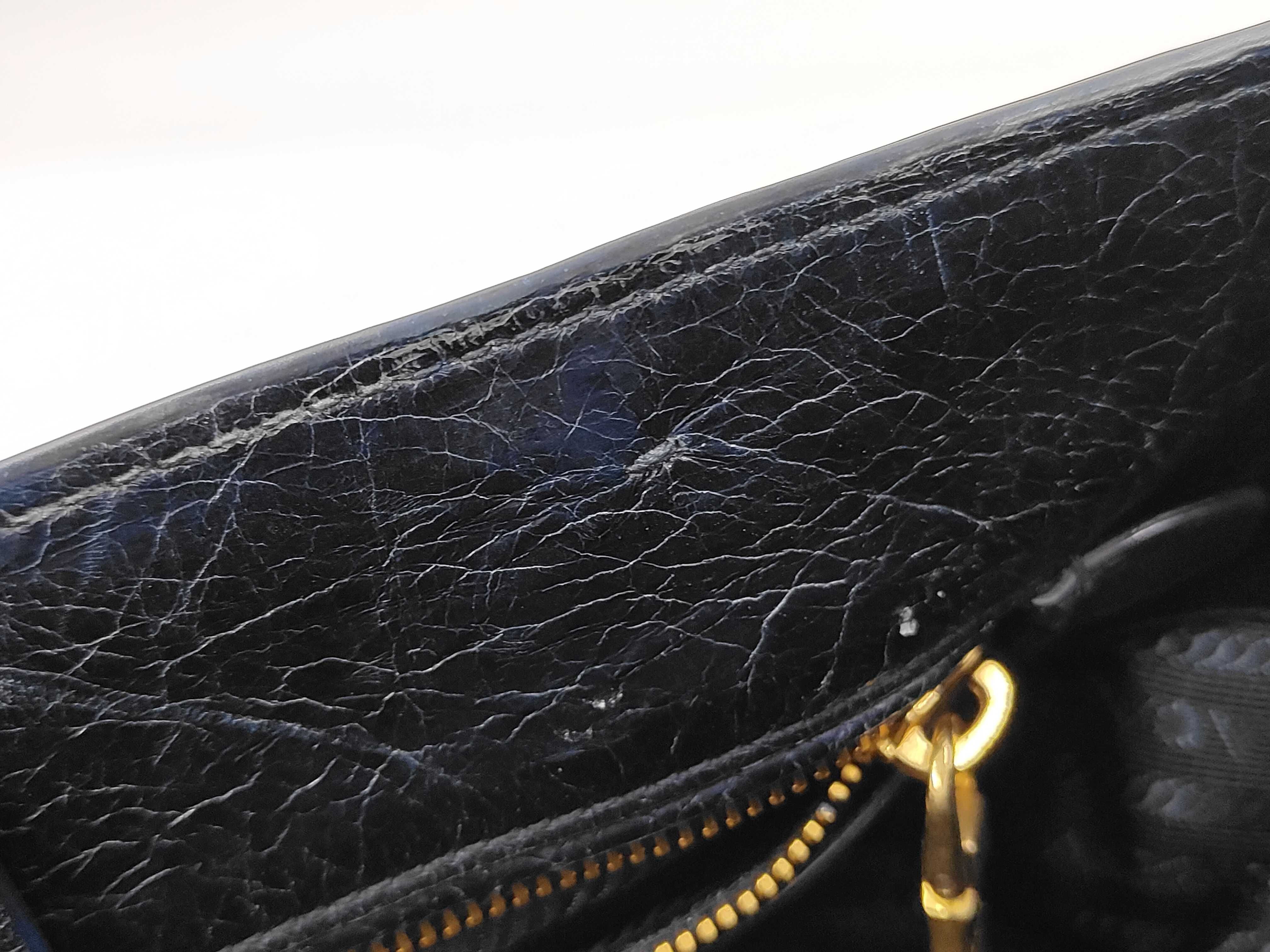 Navy Leather Tote Bag BN1844 Handbag — view 11
