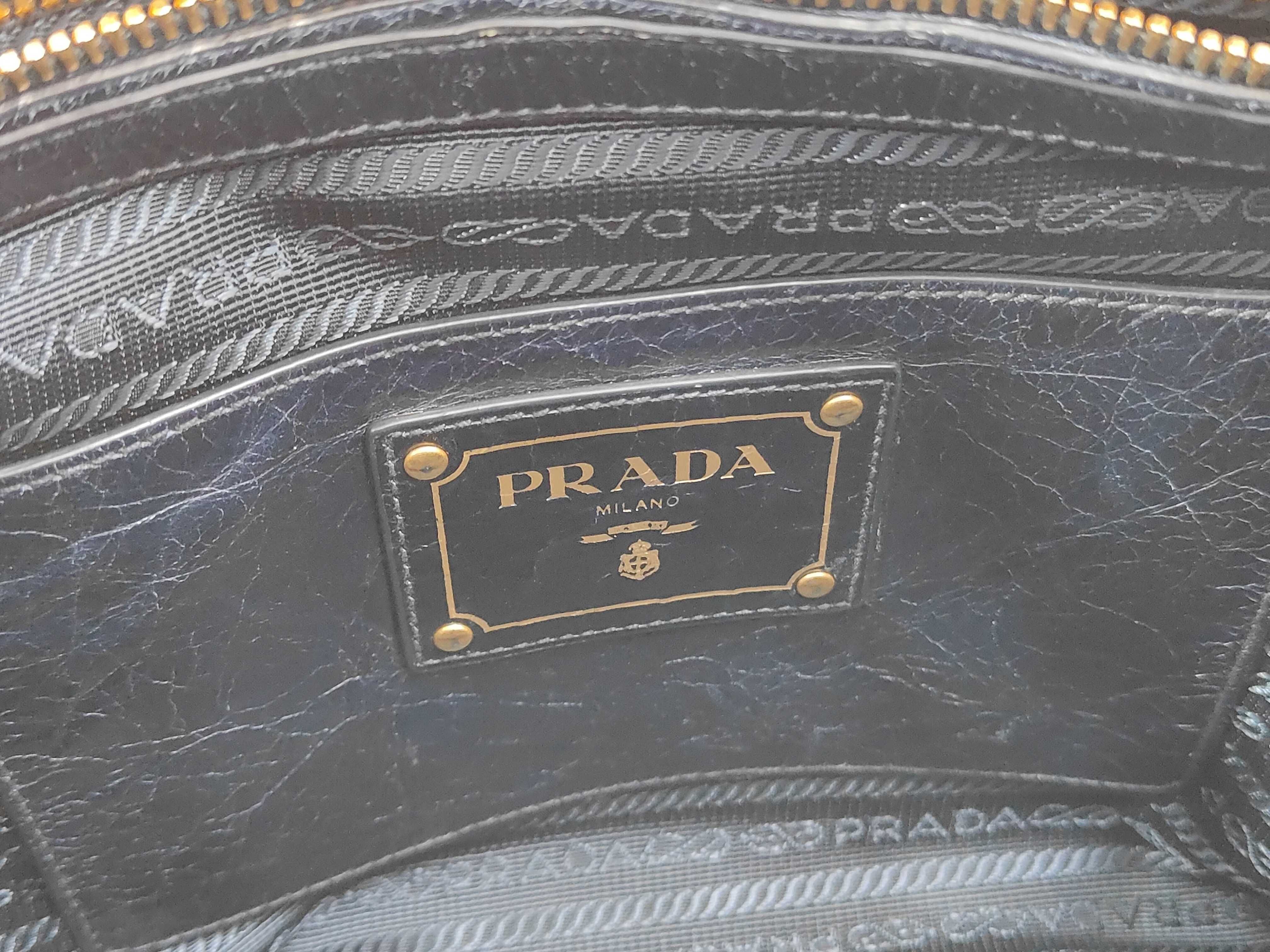 Navy Leather Tote Bag BN1844 Handbag — view 10