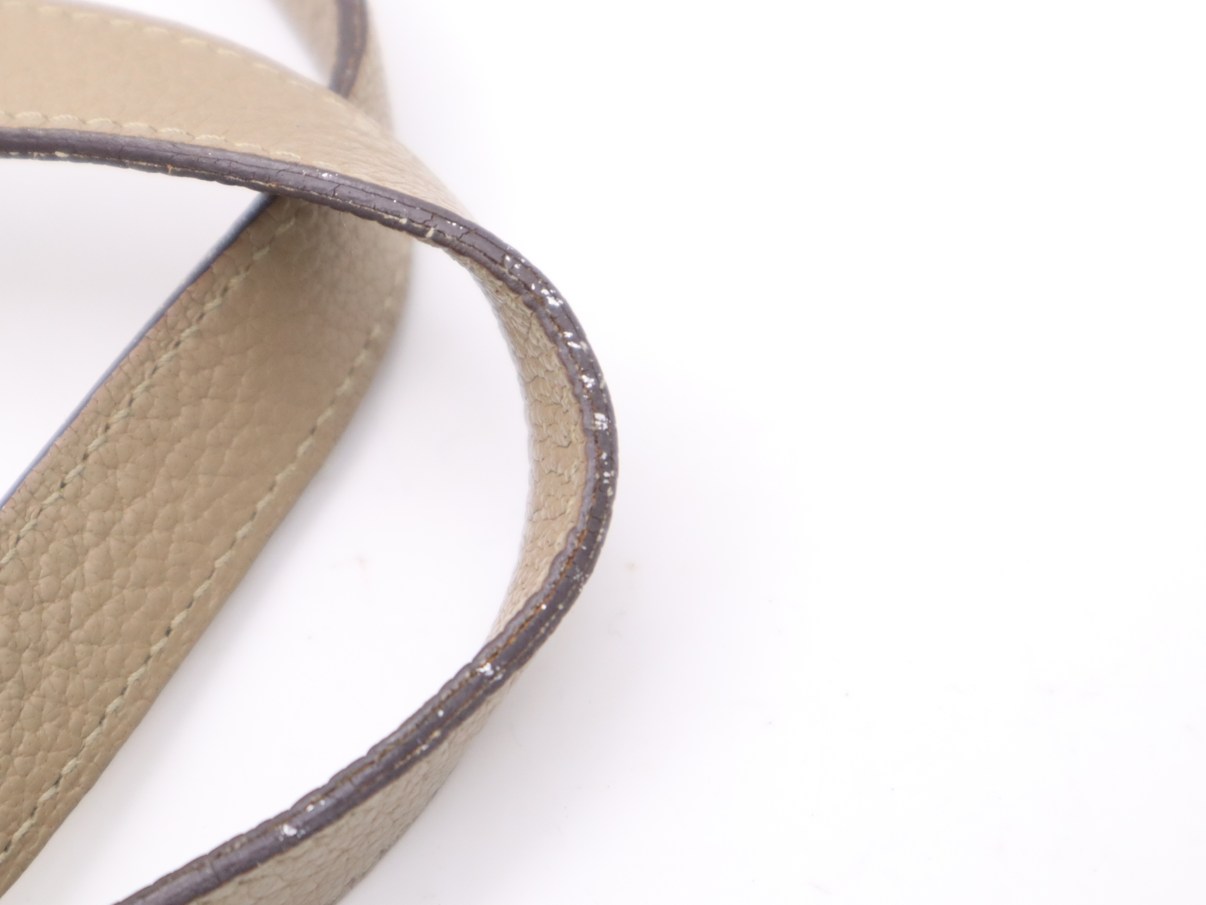 Leather/Polyester Amedaba Chennai Tote Bag, Beige/Silver, M Stamp, 2009. Tote Bag. — view 9