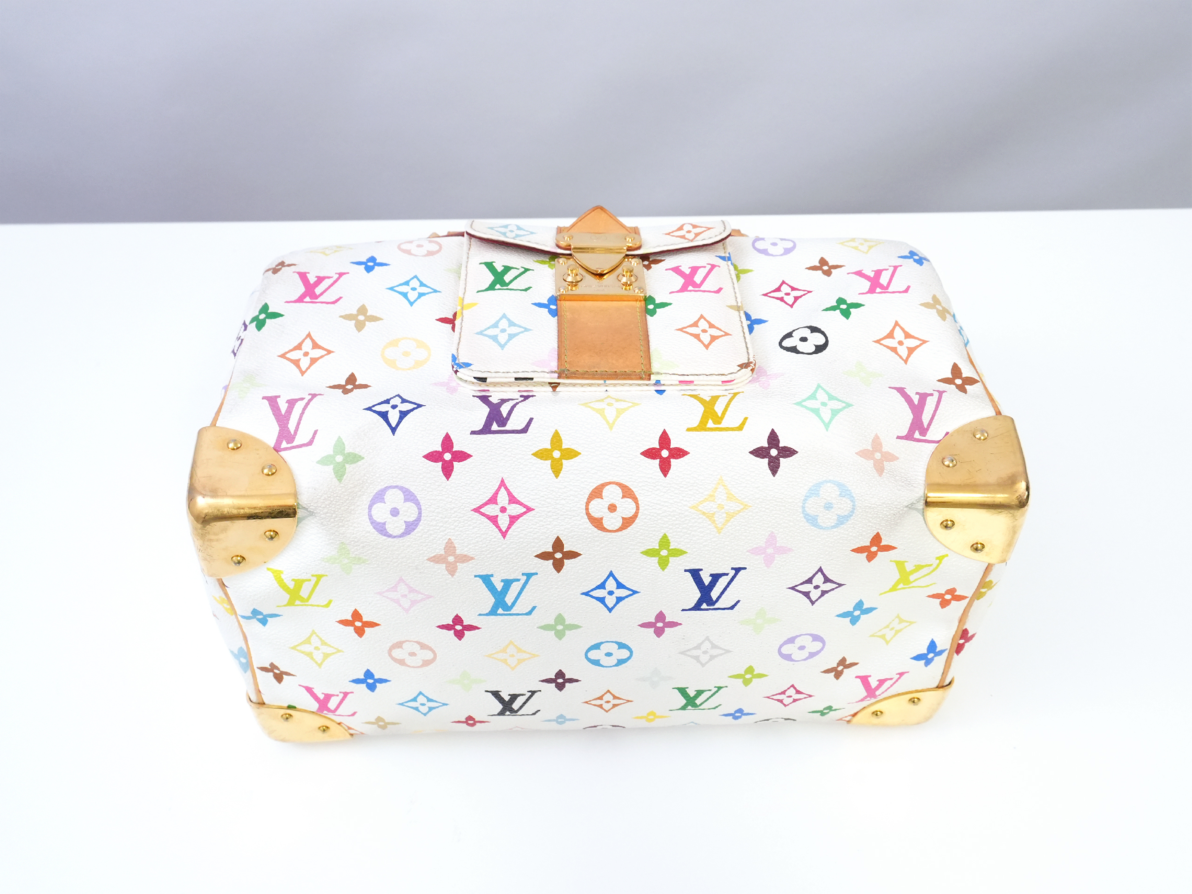 Monogram Multicolor Speedy 30 M92643 Blanc Handbag — view 13