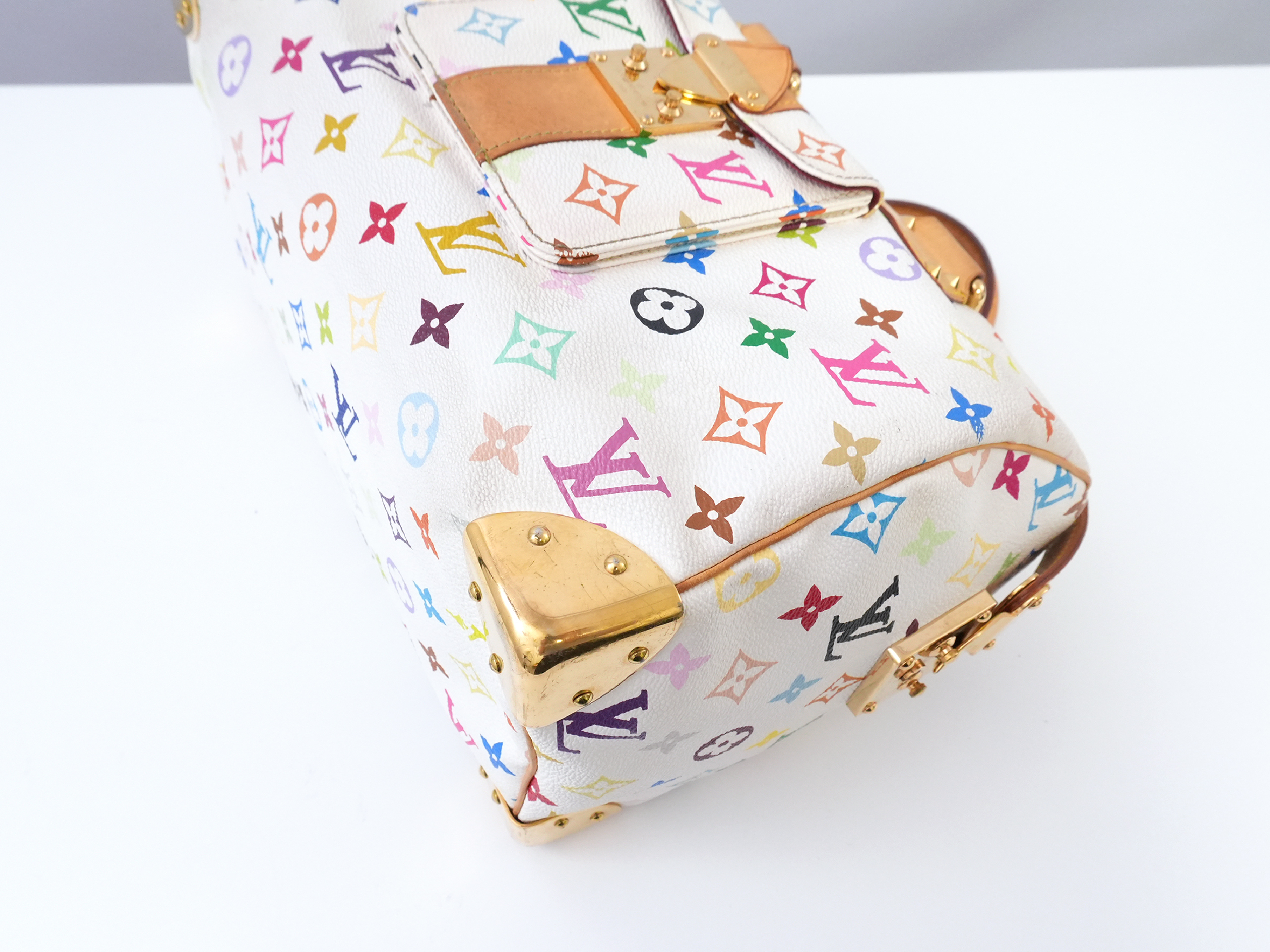 Monogram Multicolor Speedy 30 M92643 Blanc Handbag — view 14