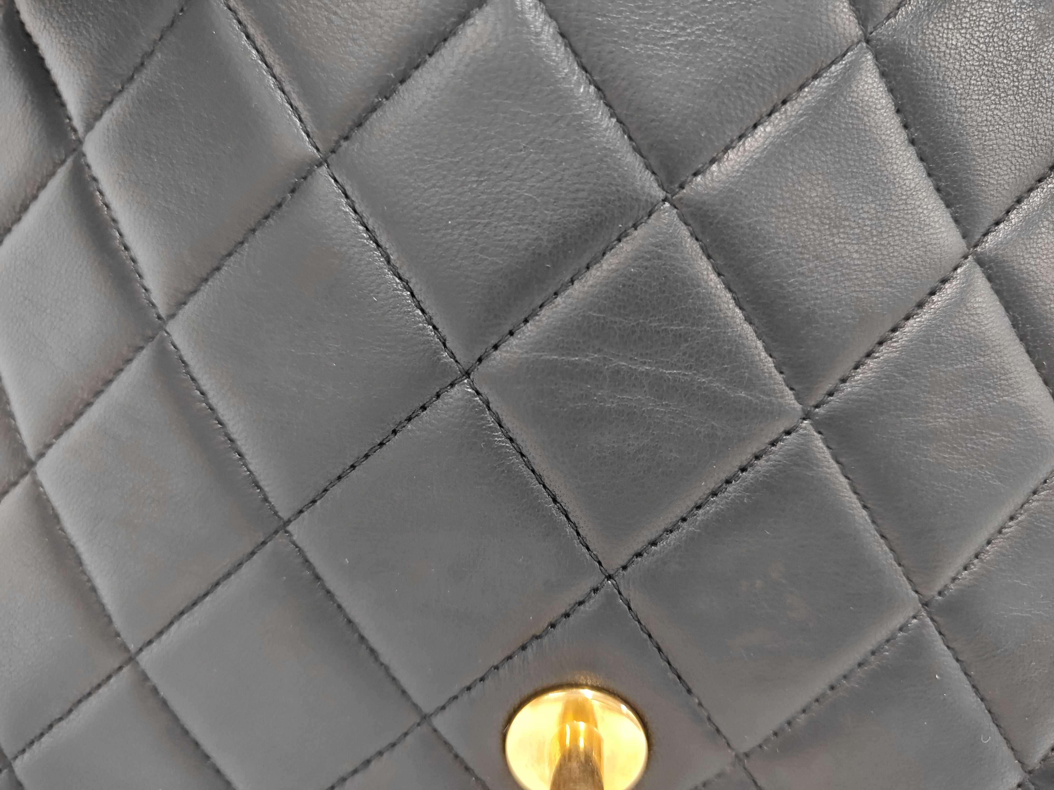 Large Matelassé Lambskin Shoulder Bag — view 11