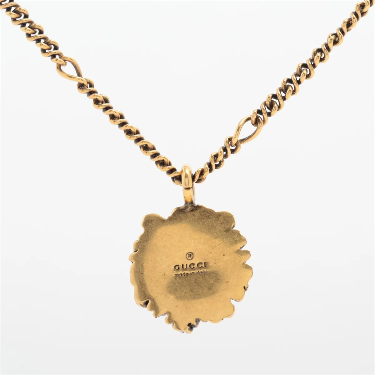 Lion Head Necklace GP Gold — view 2