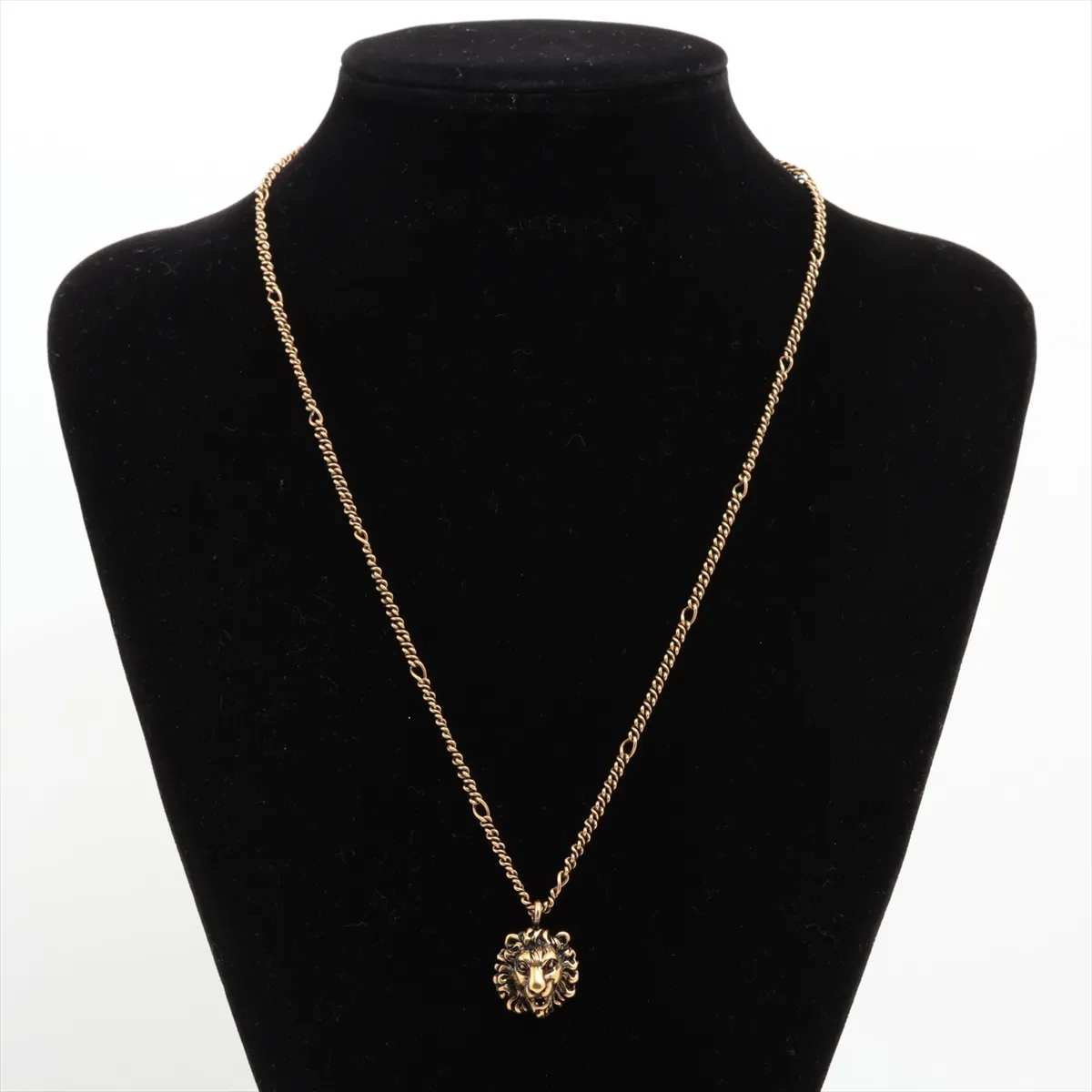Lion Head Necklace GP Gold — view 5