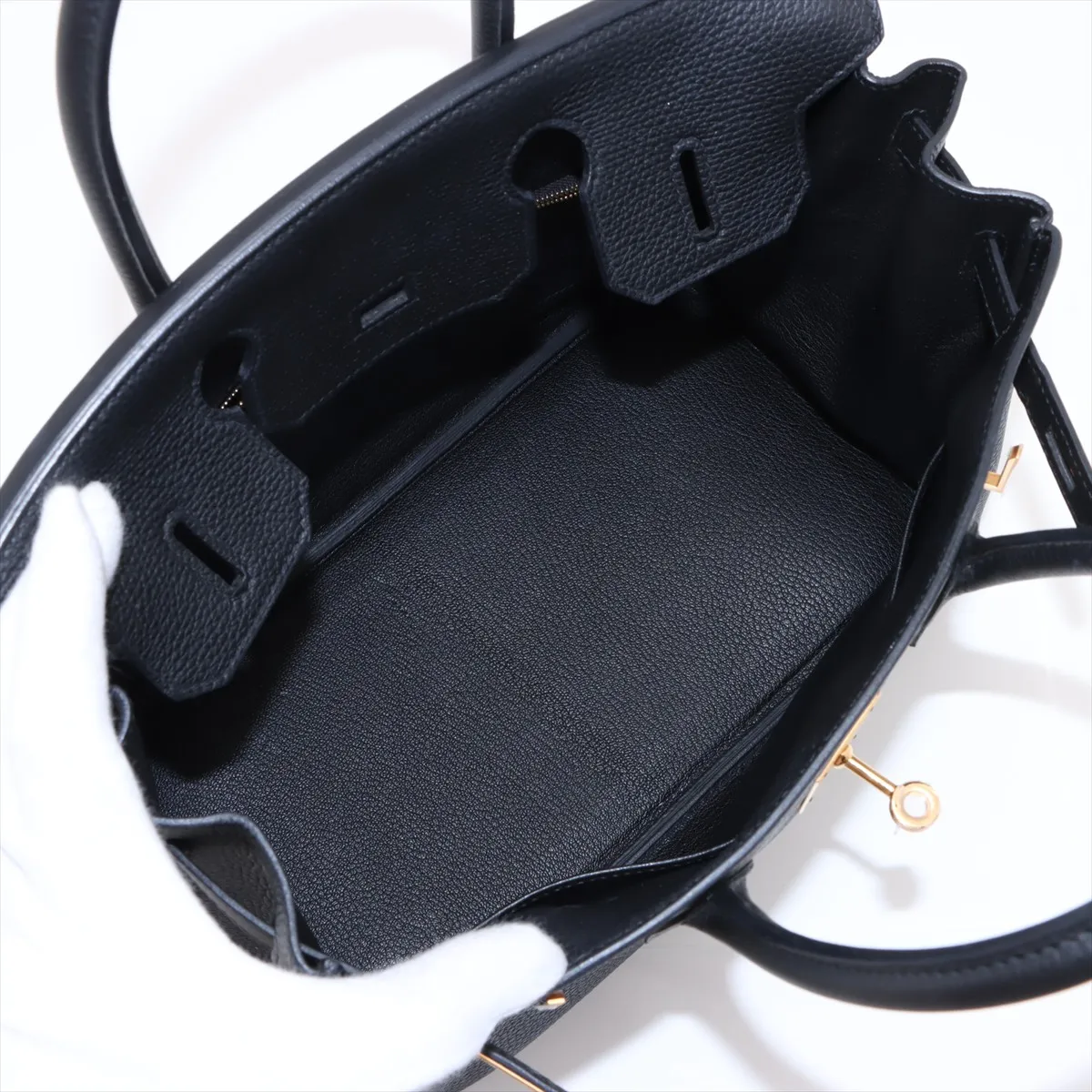 [Individually wrapped] Hermes Birkin 30 Letourne Togo Black Gold Hardware Y:2020 — view 7