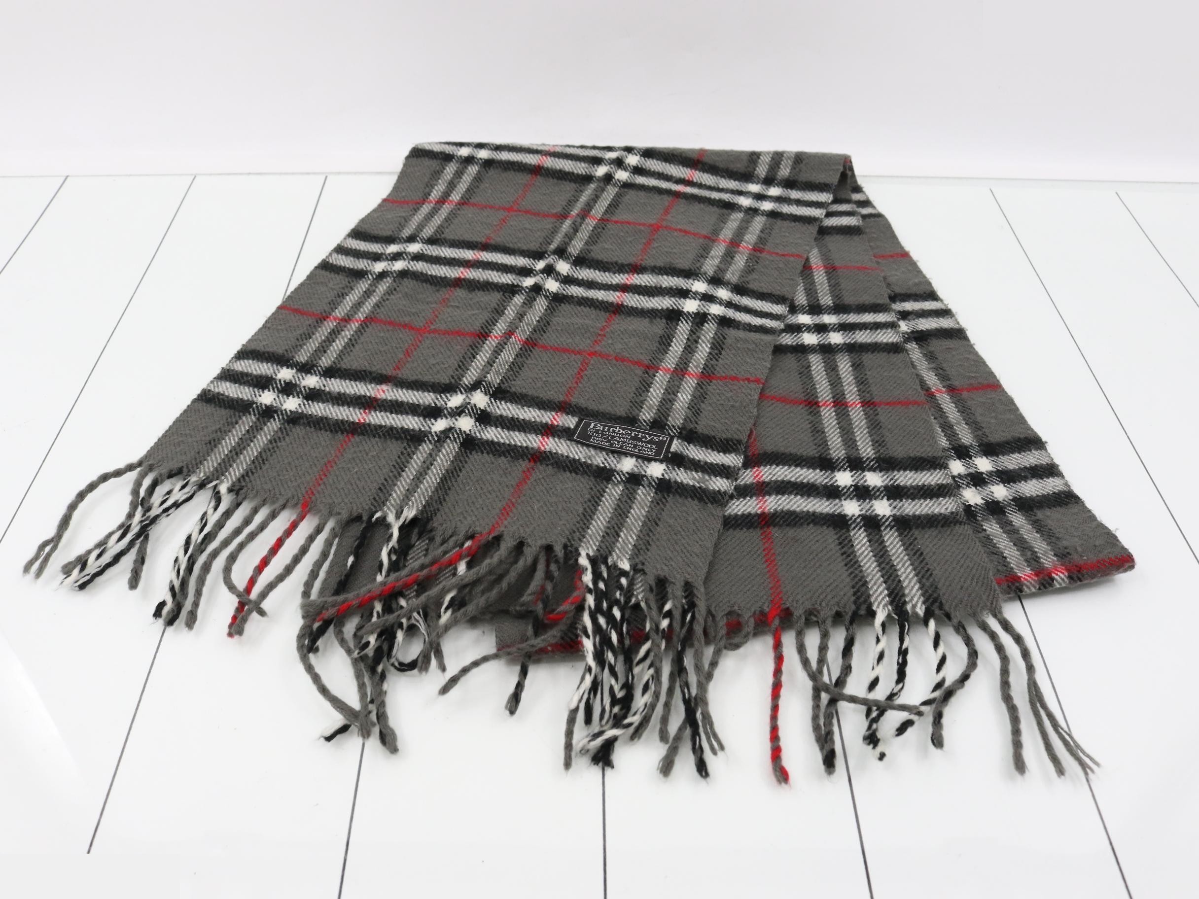 Scarf, Nova Check, Gray — view 2