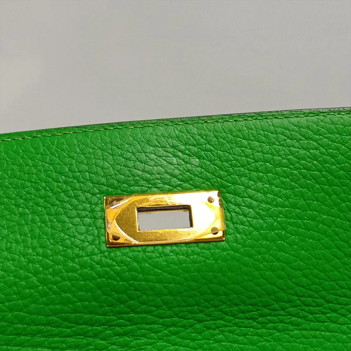 [Individually packaged] Hermes Kelly 32 Retourne Togo Bamboo Gold Hardware Q: 2013 — view 15