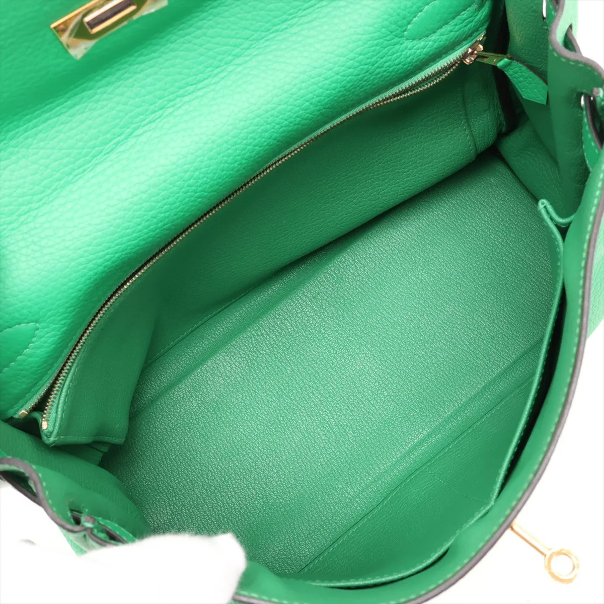 [Individually packaged] Hermes Kelly 32 Retourne Togo Bamboo Gold Hardware Q: 2013 — view 8