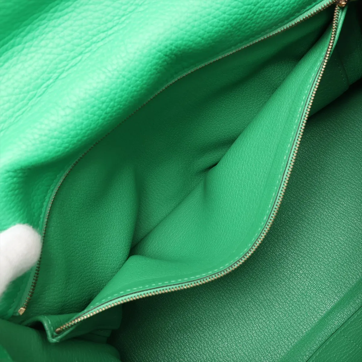 [Individually packaged] Hermes Kelly 32 Retourne Togo Bamboo Gold Hardware Q: 2013 — view 9