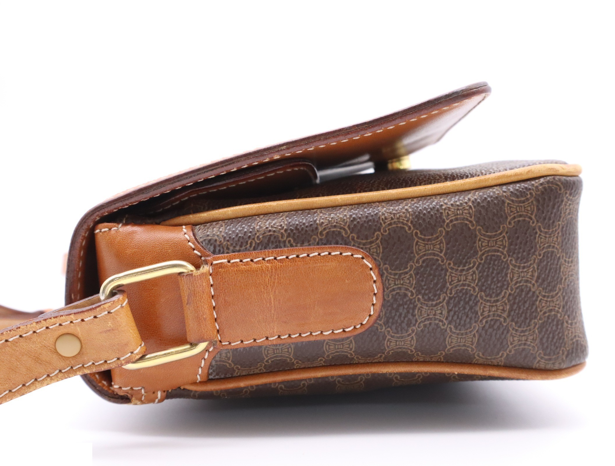 Leather Macadam pattern shoulder bag — view 3