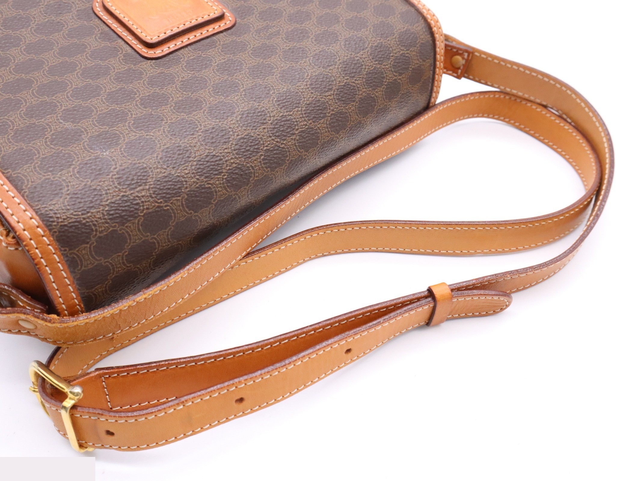 Leather Macadam pattern shoulder bag — view 6
