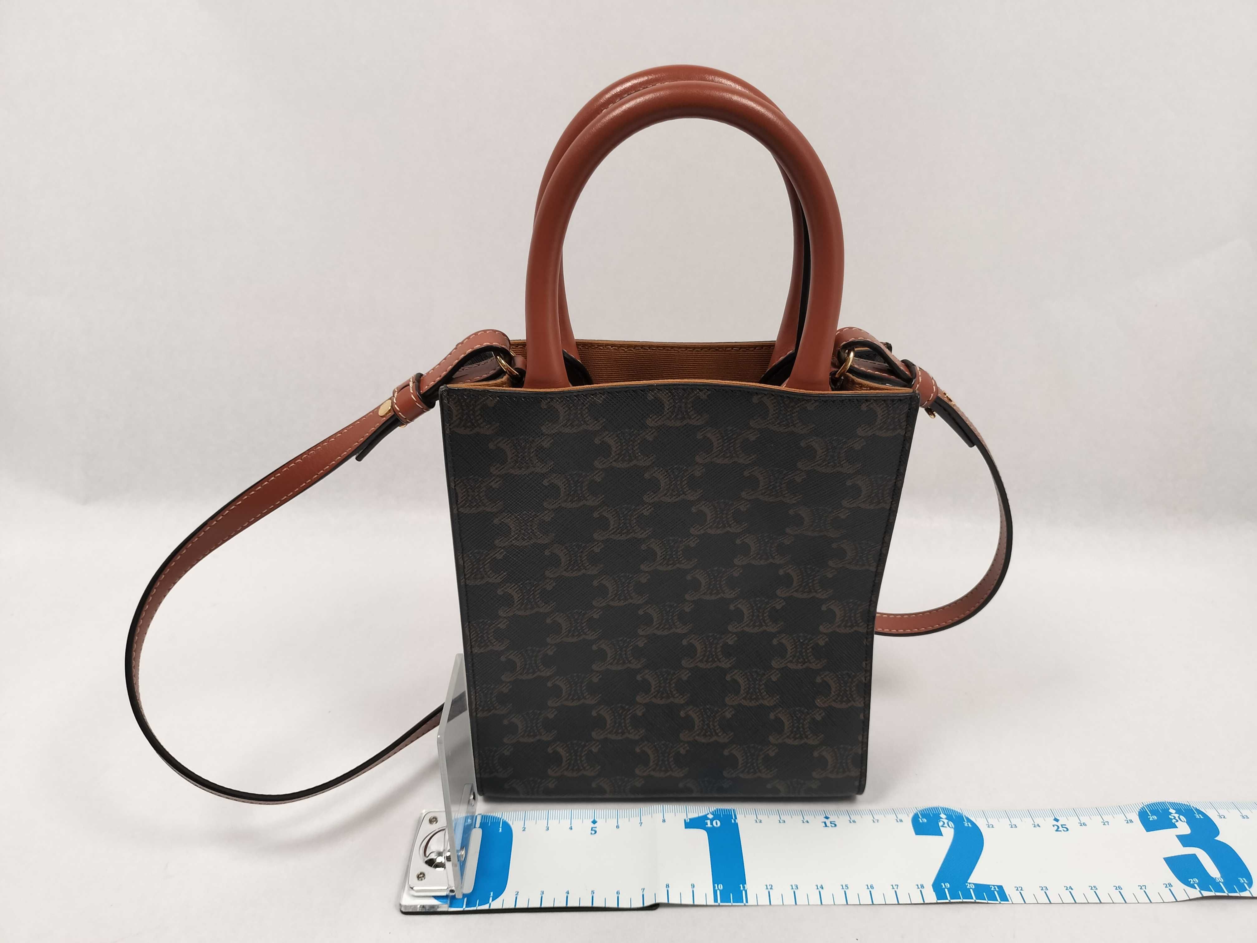 Triomphe Mini Vertical Tote Bag — view 2