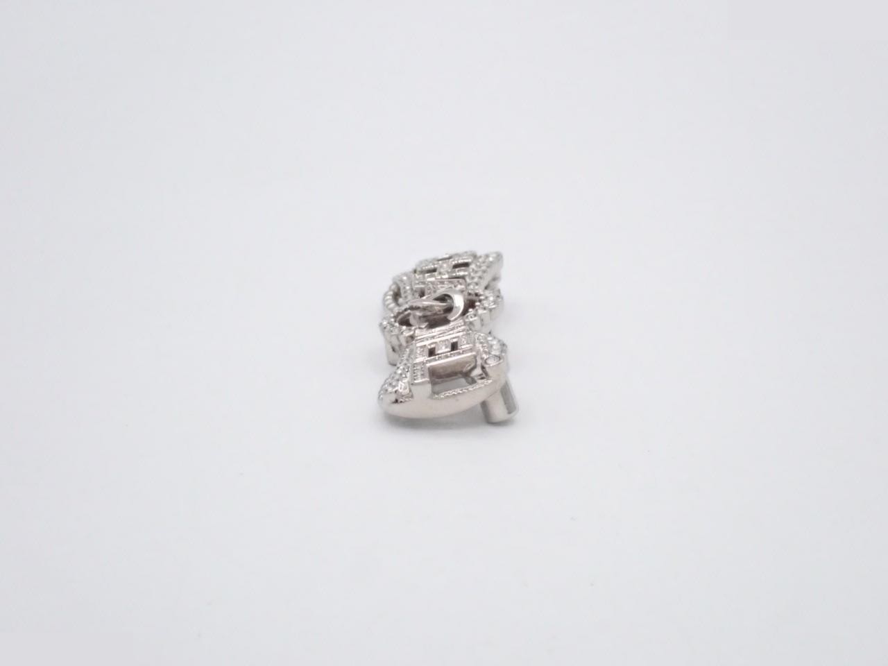 Coco Mark Silver Brooch — view 3