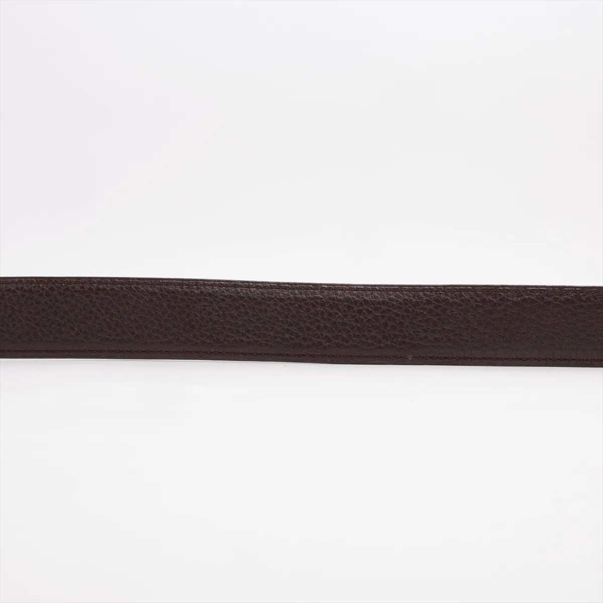 H-Storie P:2012 Belt 90 Leather x Metal Black x Dark Brown — view 4