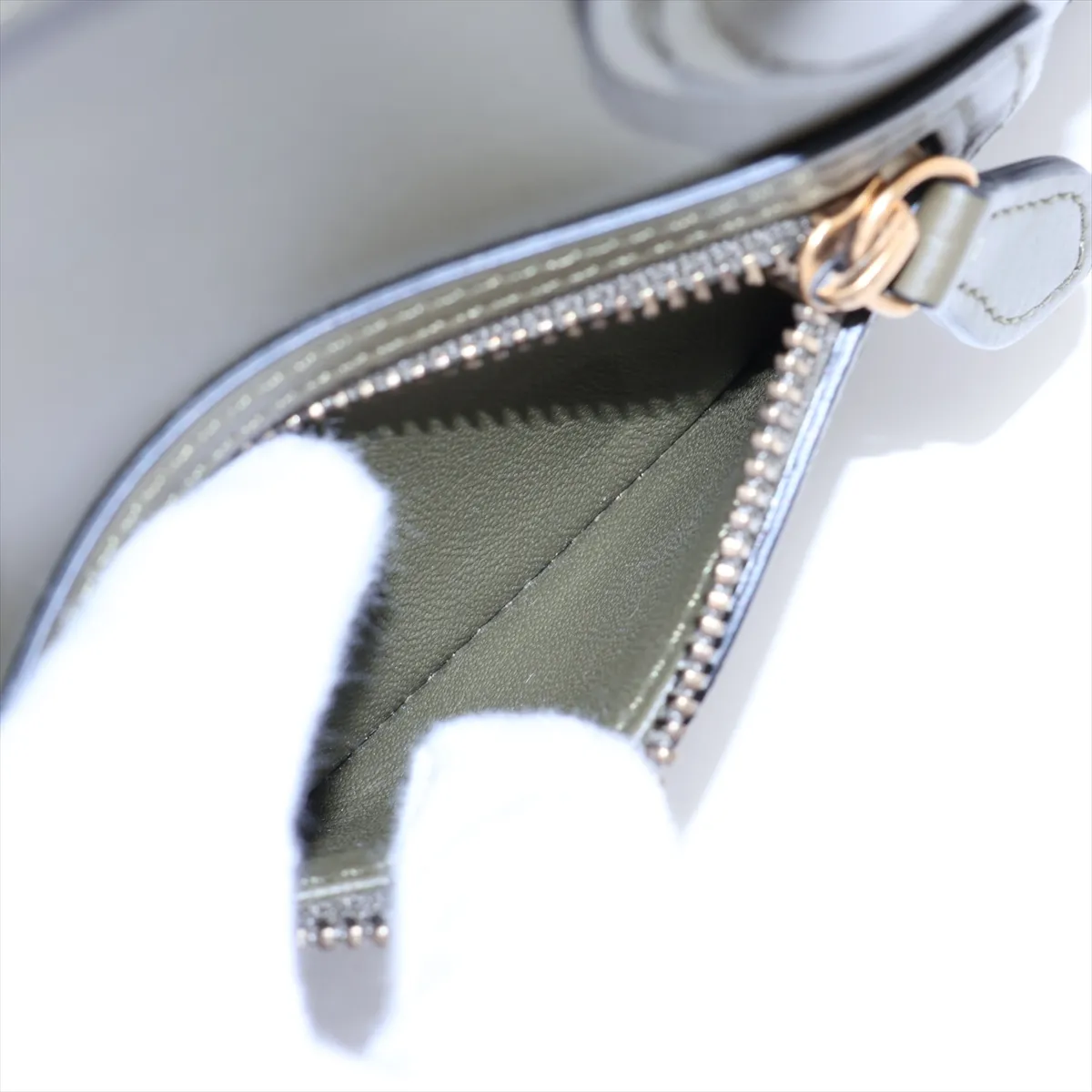 Luggage Nano Shopper Leather 2-Way Handbag, Green — view 10