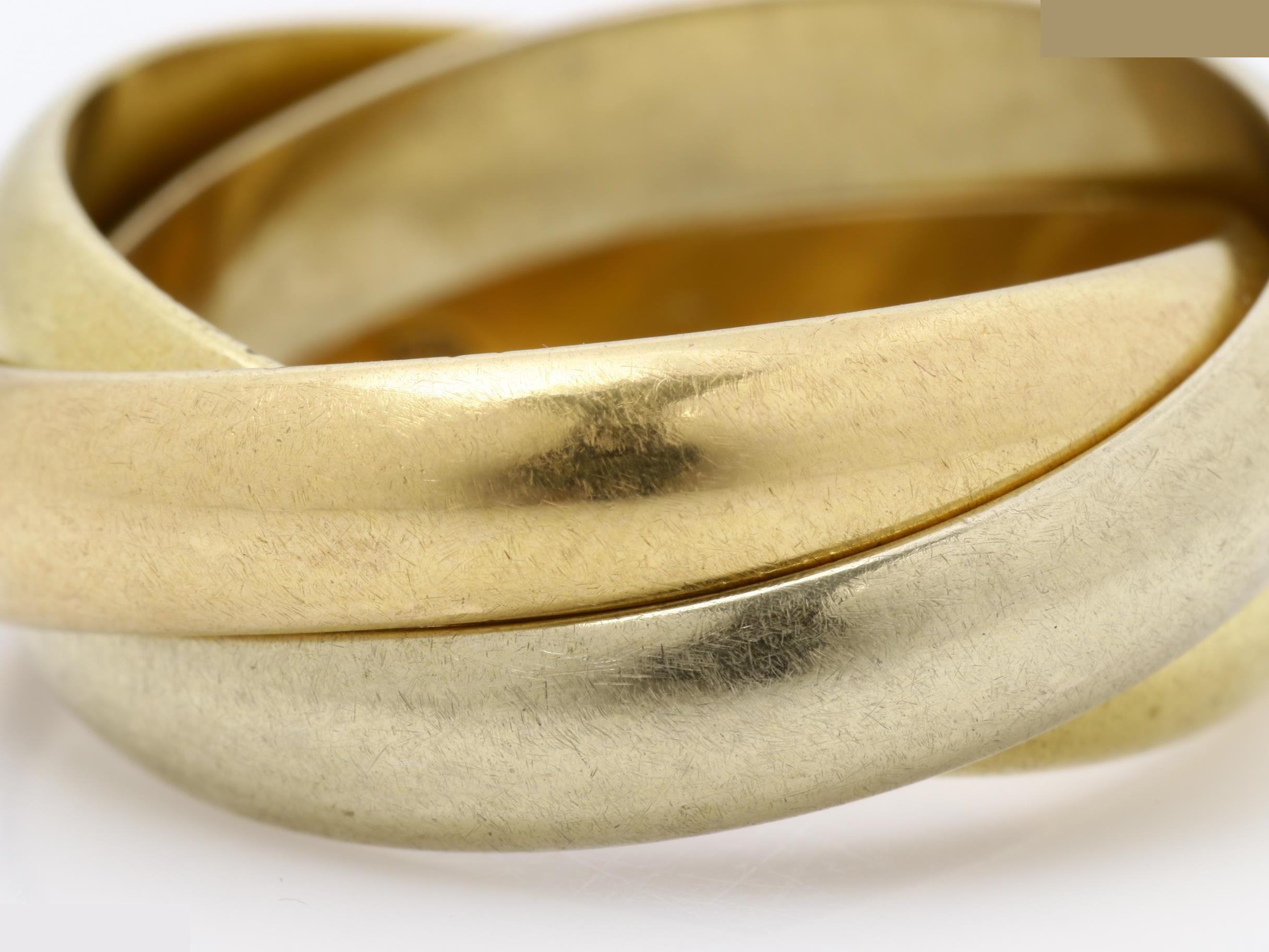 Trinity (precious metal) ring, 750, 11.9g, #57 — view 2
