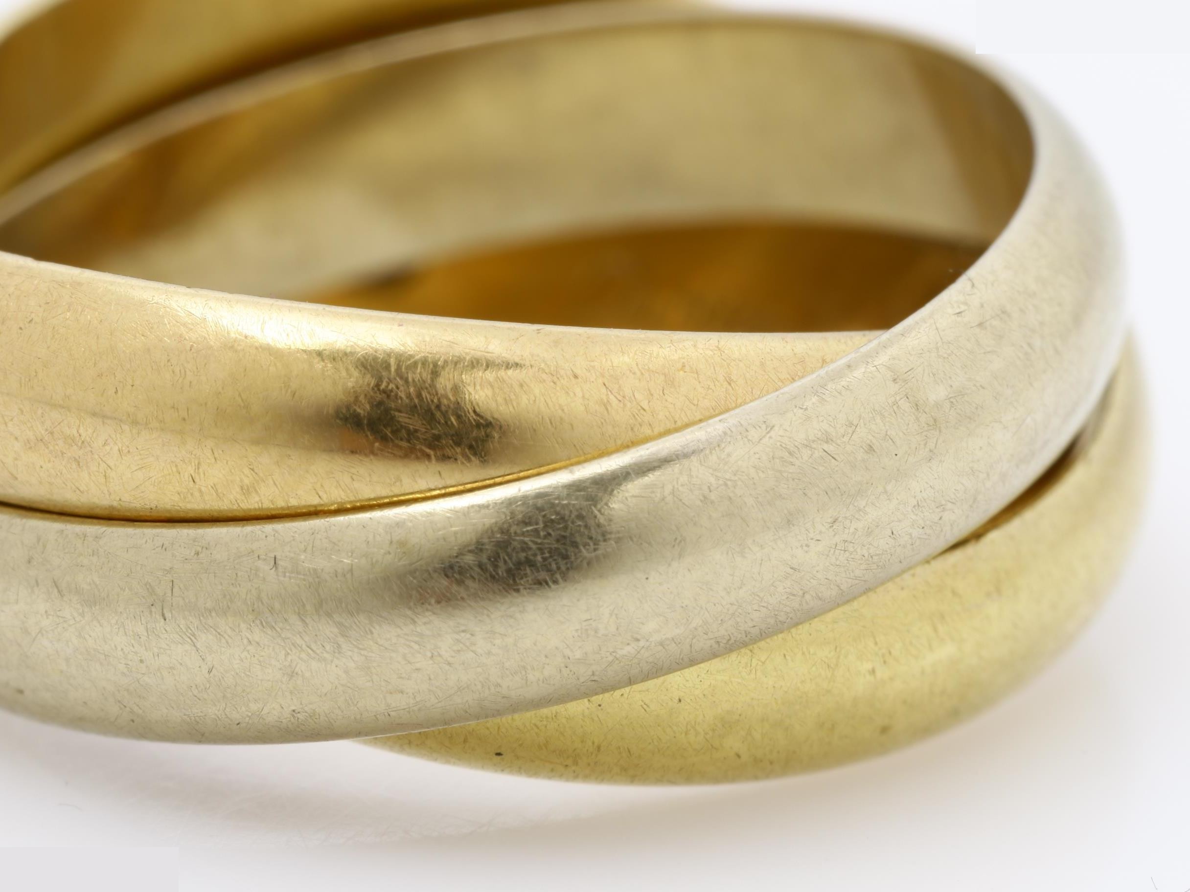Trinity (precious metal) ring, 750, 11.9g, #57 — view 3