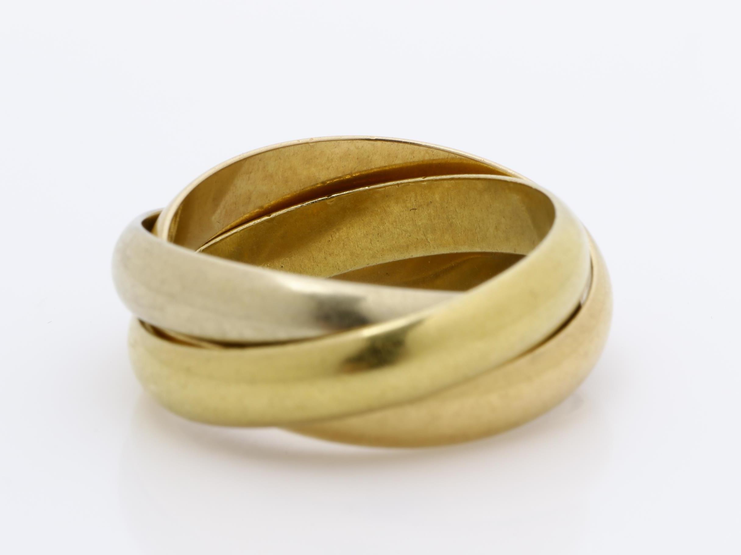 Trinity (precious metal) ring, 750, 11.9g, #57 — view 4