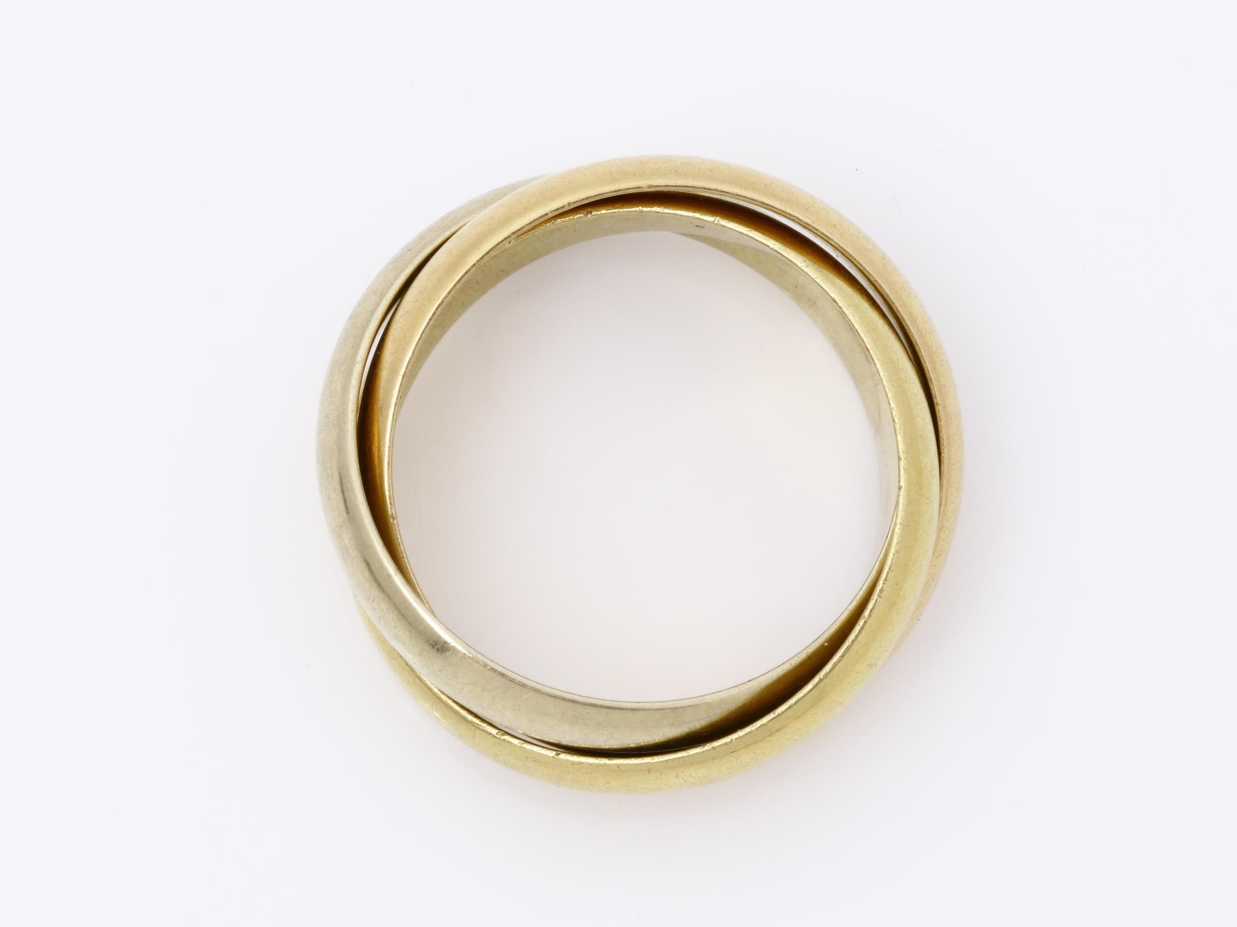 Trinity (precious metal) ring, 750, 11.9g, #57 — view 5