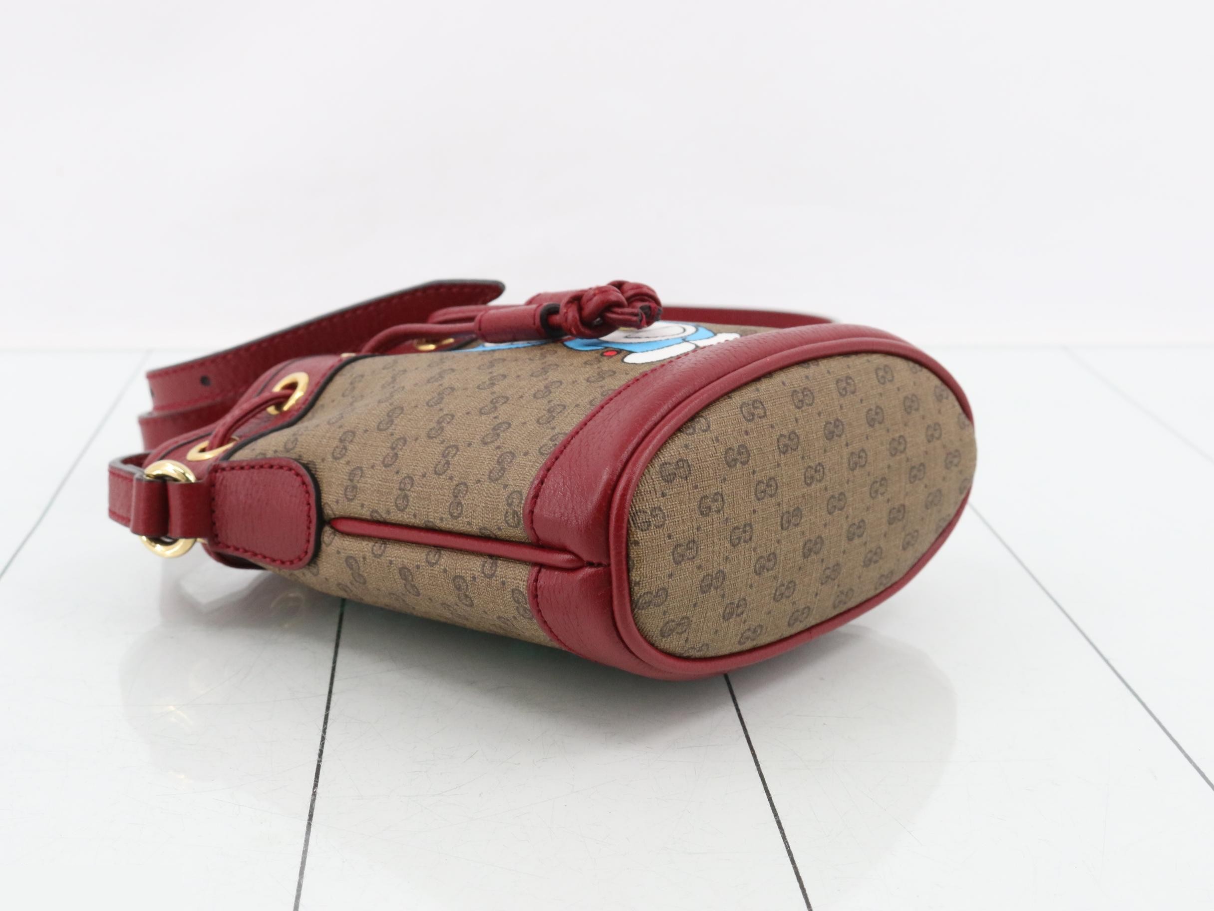 Micro GG Supreme x Doraemon Collaboration Drawstring Shoulder Bag — view 5