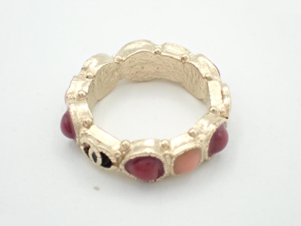 Coco Mark Color Stone Ring, 12 Stones, Size #11.5 — view 2