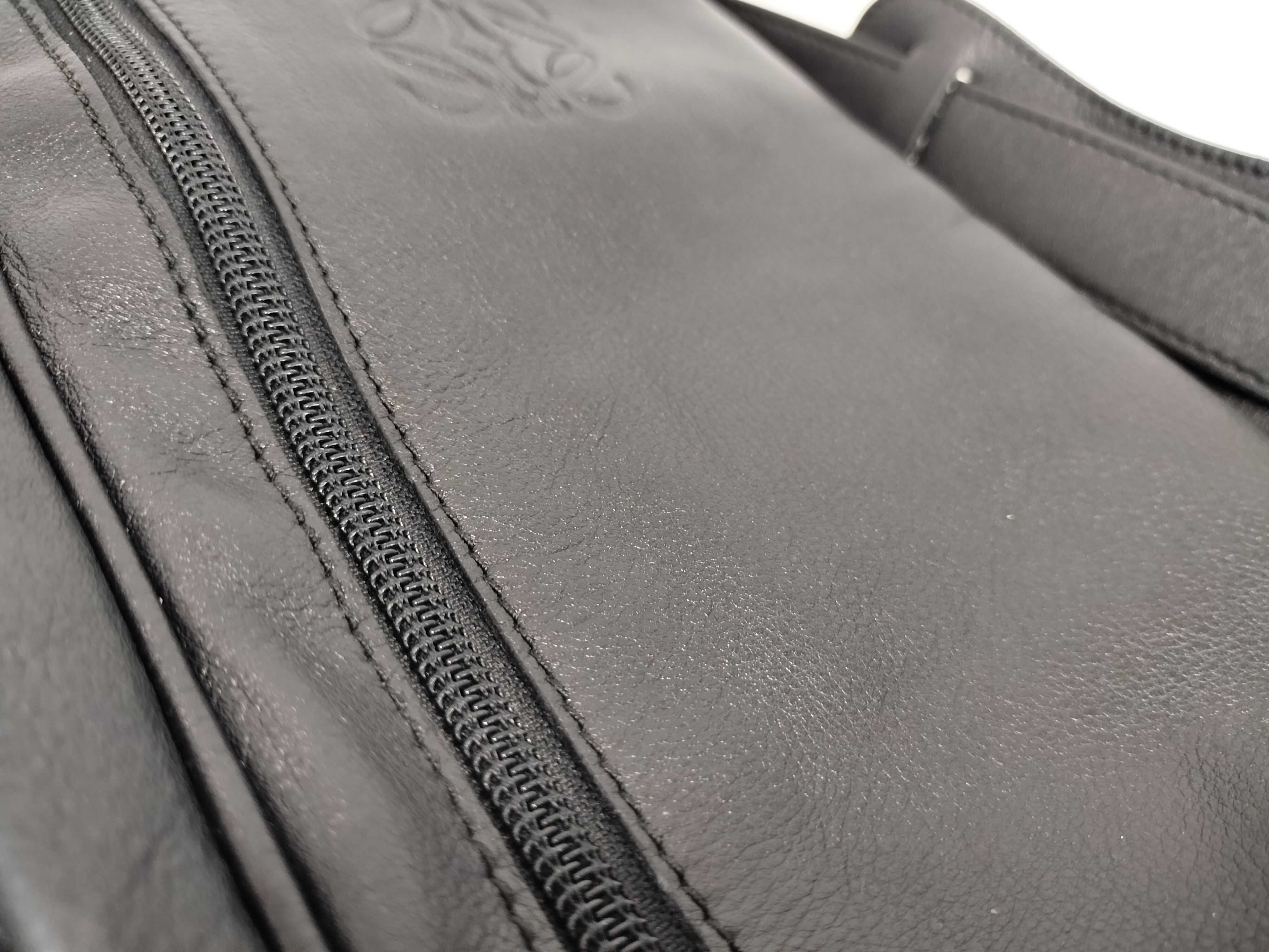 Leather Large Shoulder Bag Black Shoulder Bag — view 15