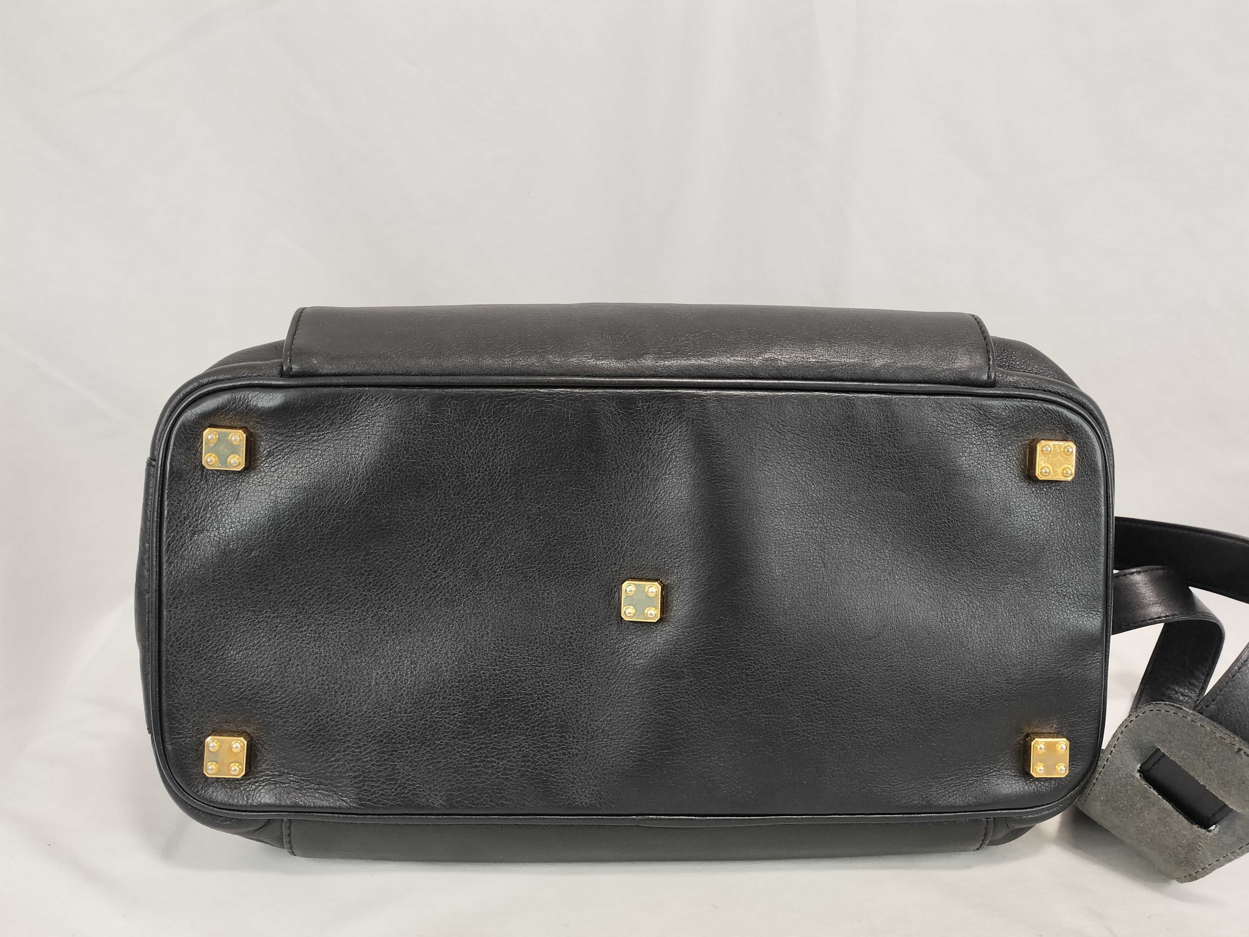 Leather Large Shoulder Bag Black Shoulder Bag — view 8