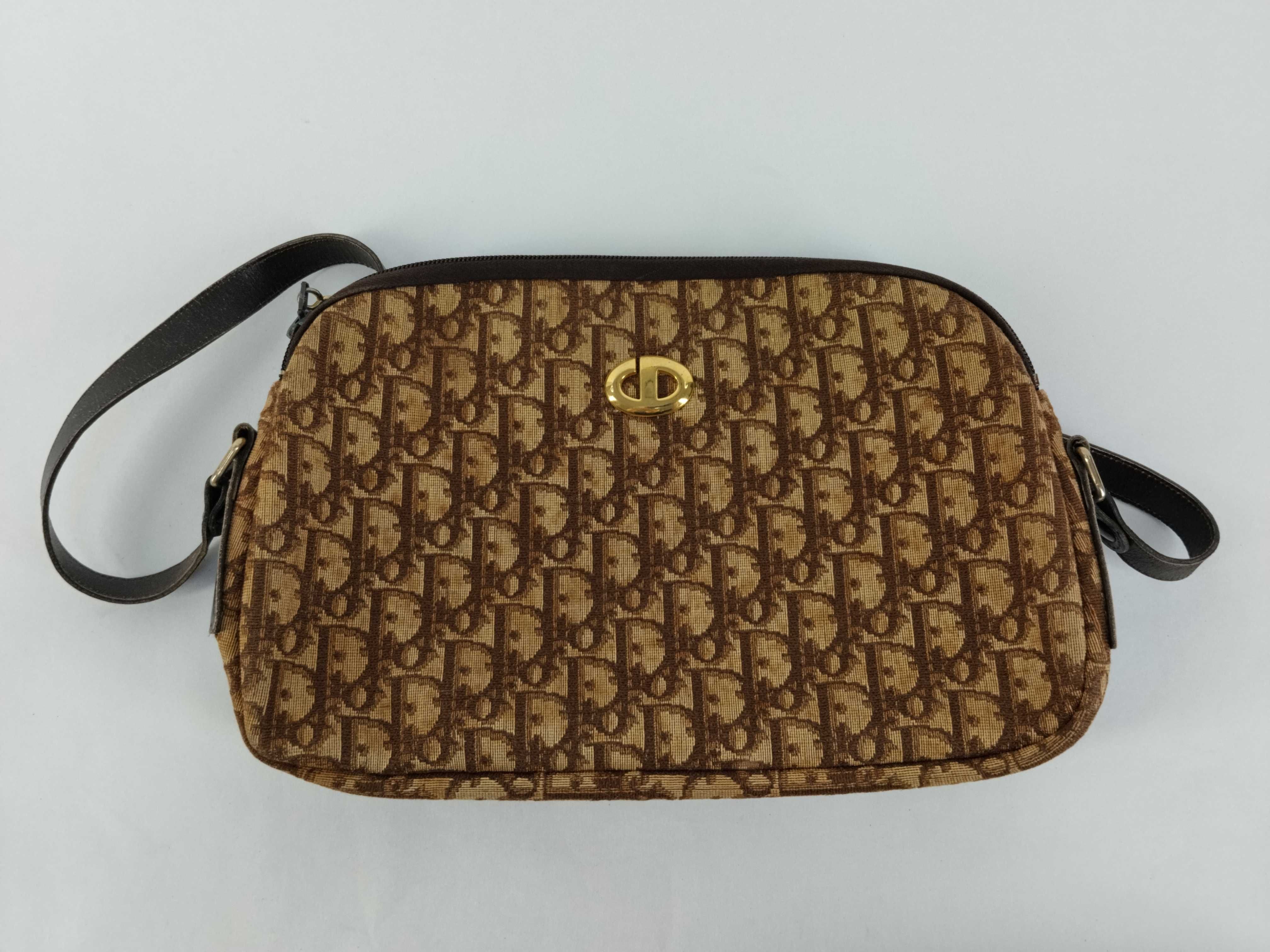 Trotter One-Shoulder Bag, Canvas, Brown Shoulder Bag