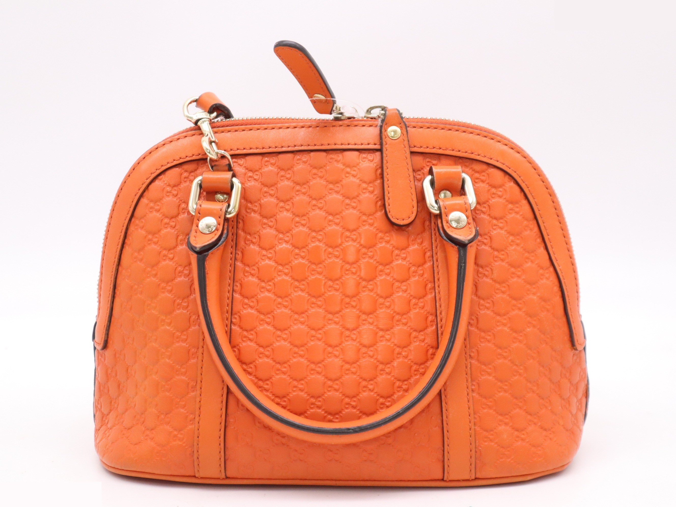 Handbag orange with shoulder strap — view 2