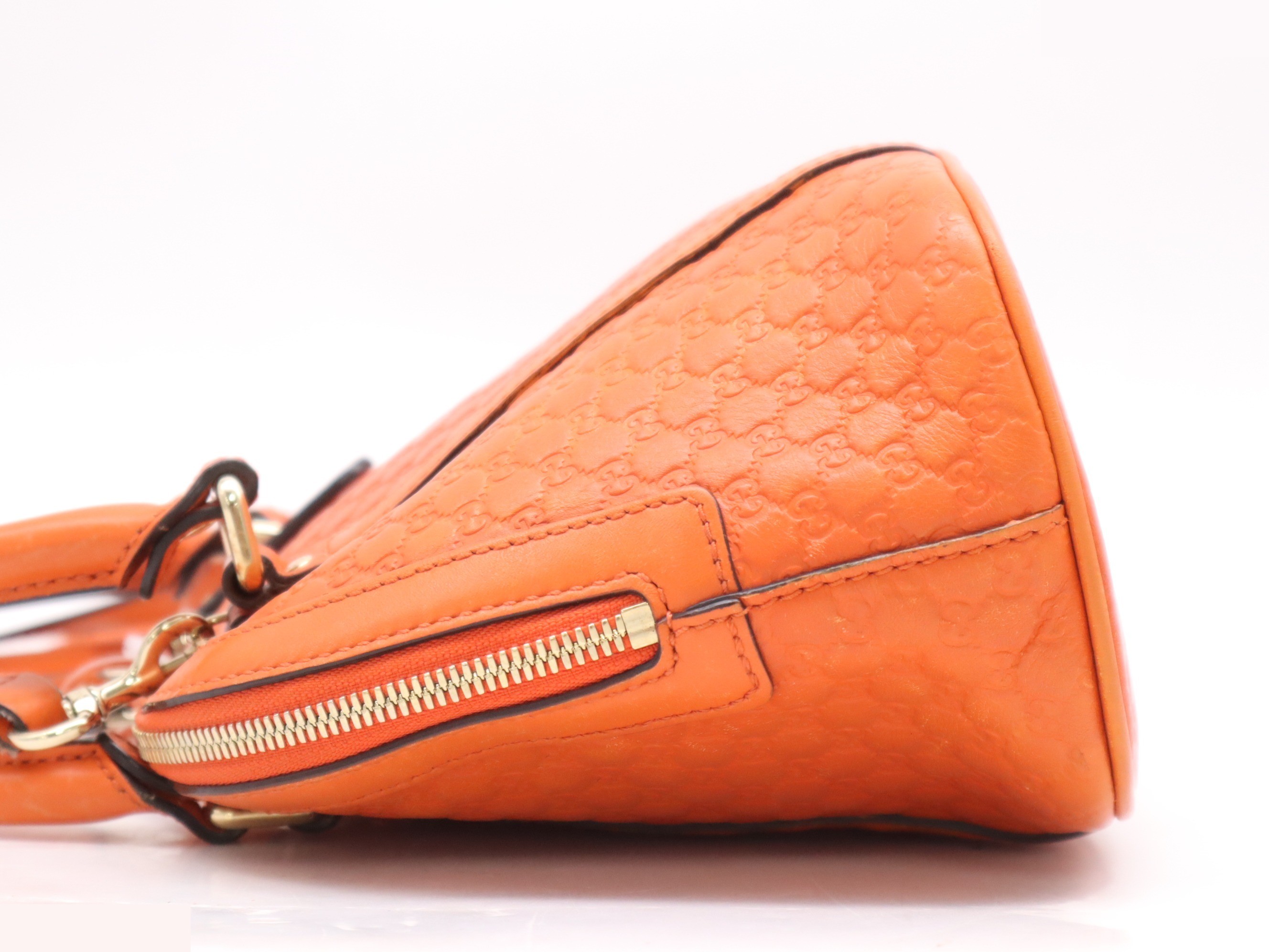 Handbag orange with shoulder strap — view 3