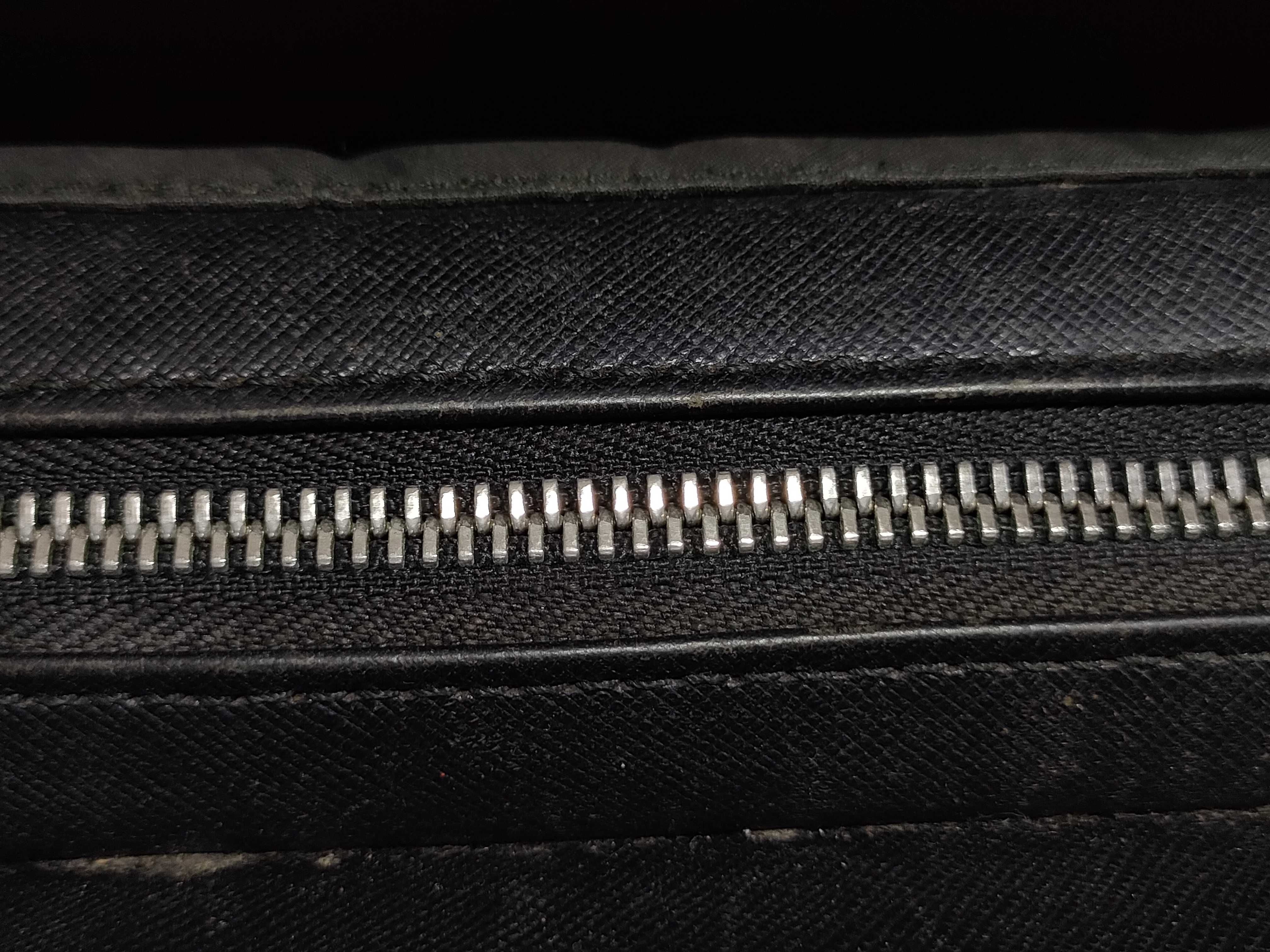 Leather Business Bag, Black — view 15